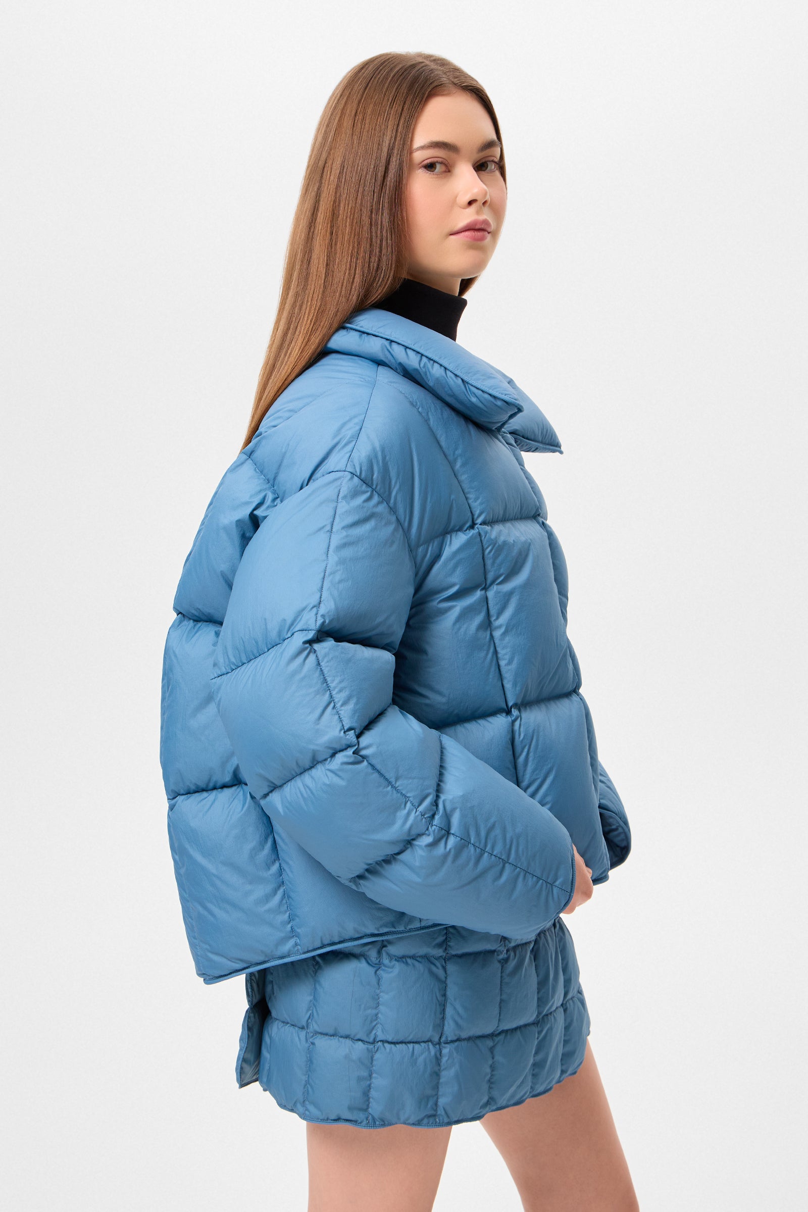 COZY CLOUD JACKET MICRO STONE BLUE