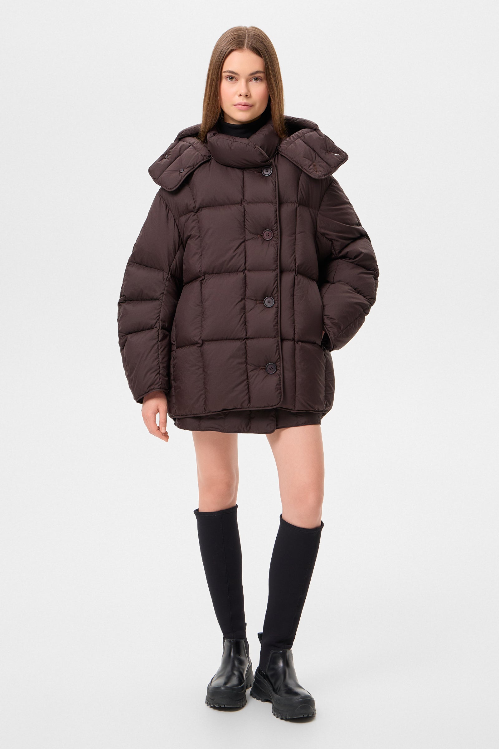 COZY NIMBO JACKET MICRO BROWN