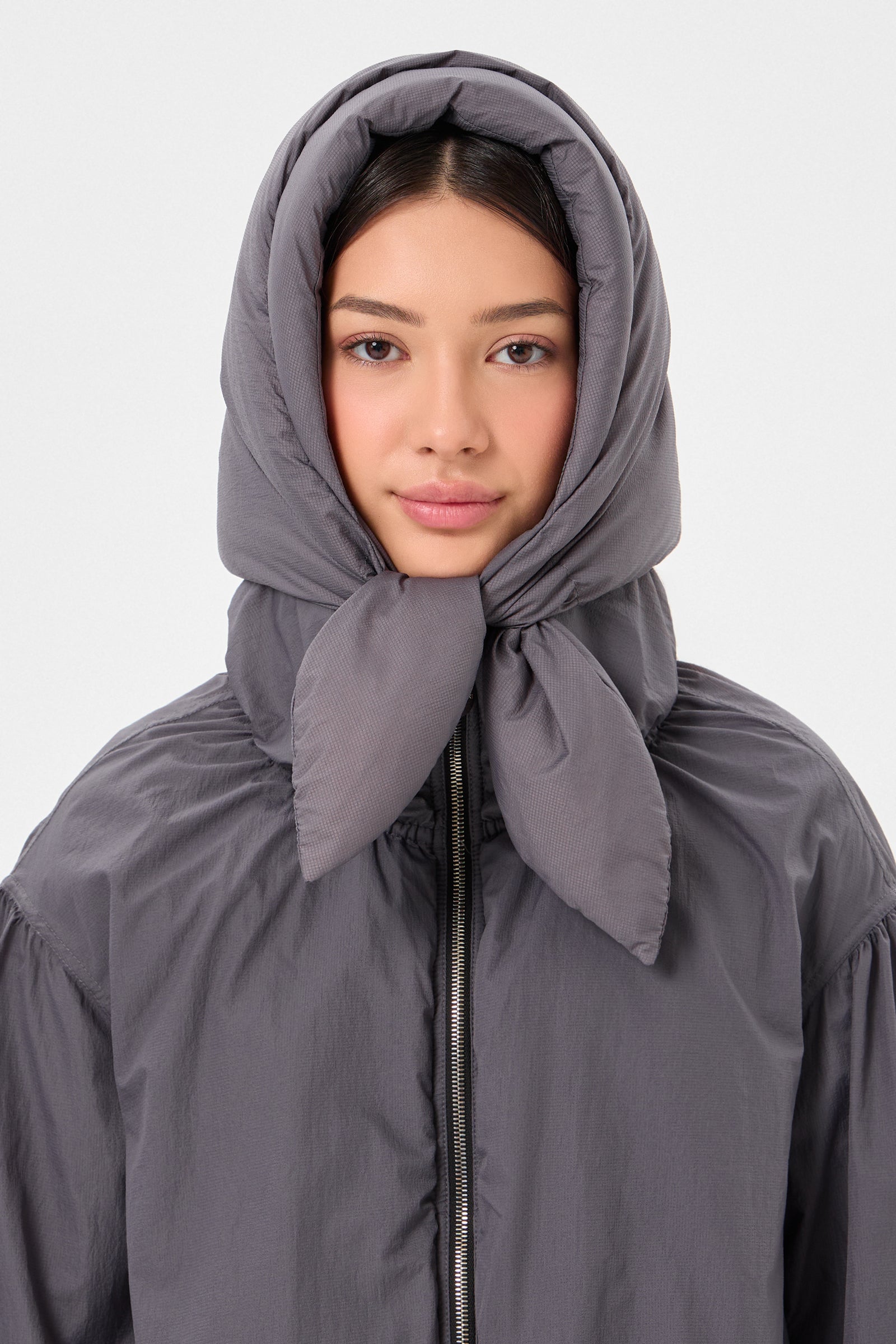 HUSTKA HOOD KETCHUP GREY