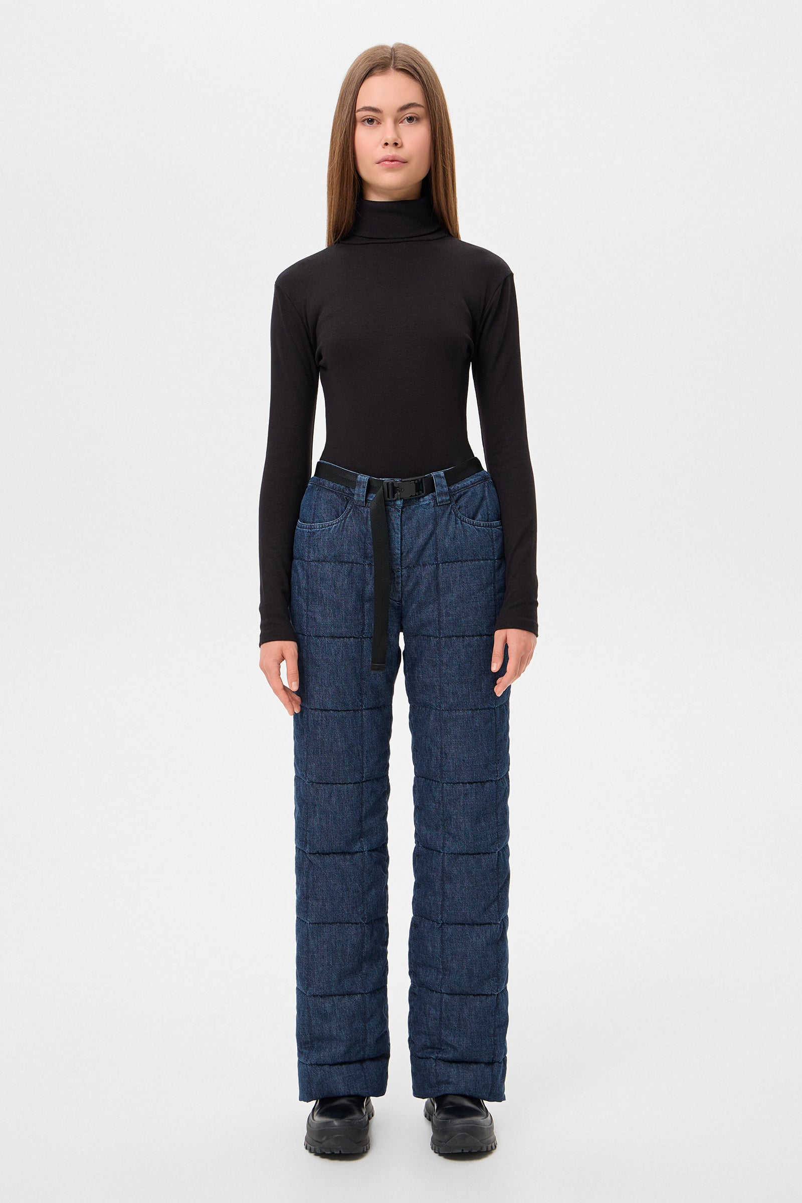 DENIM CHALET PANTS BLUE