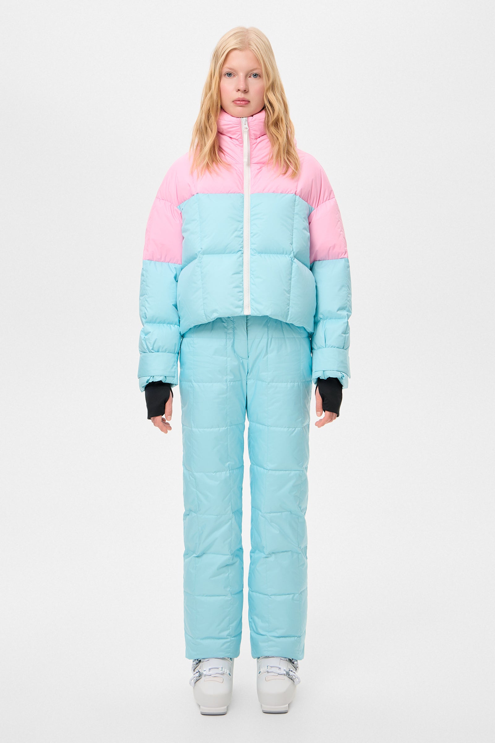 DOUBLE APRES SKI WENDY JACKET TEC PINK + AQUA