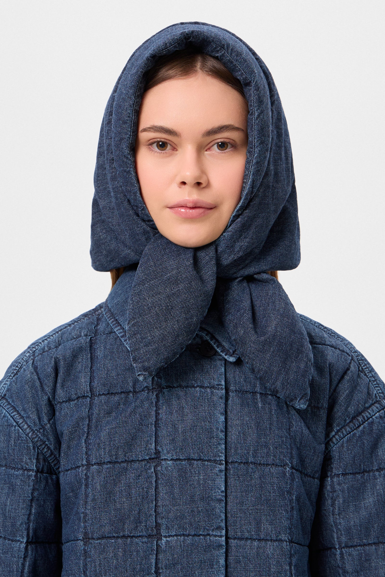 DENIM HUSTKA HOOD BLUE