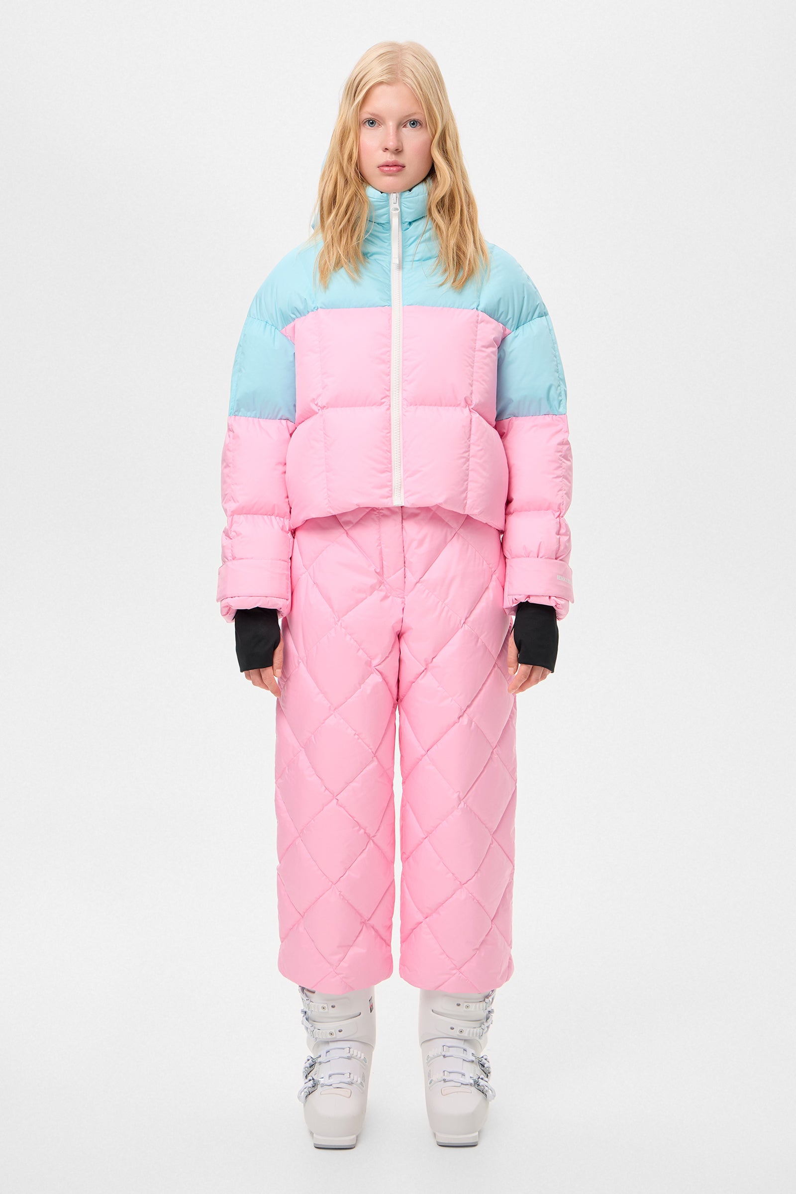 DOUBLE APRES SKI WENDY JACKET TEC AQUA + PINK