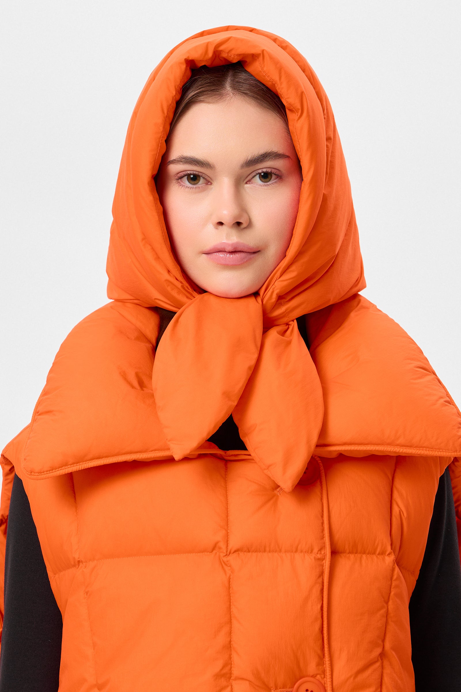 HUSTKA HOOD MICRO ORANGE