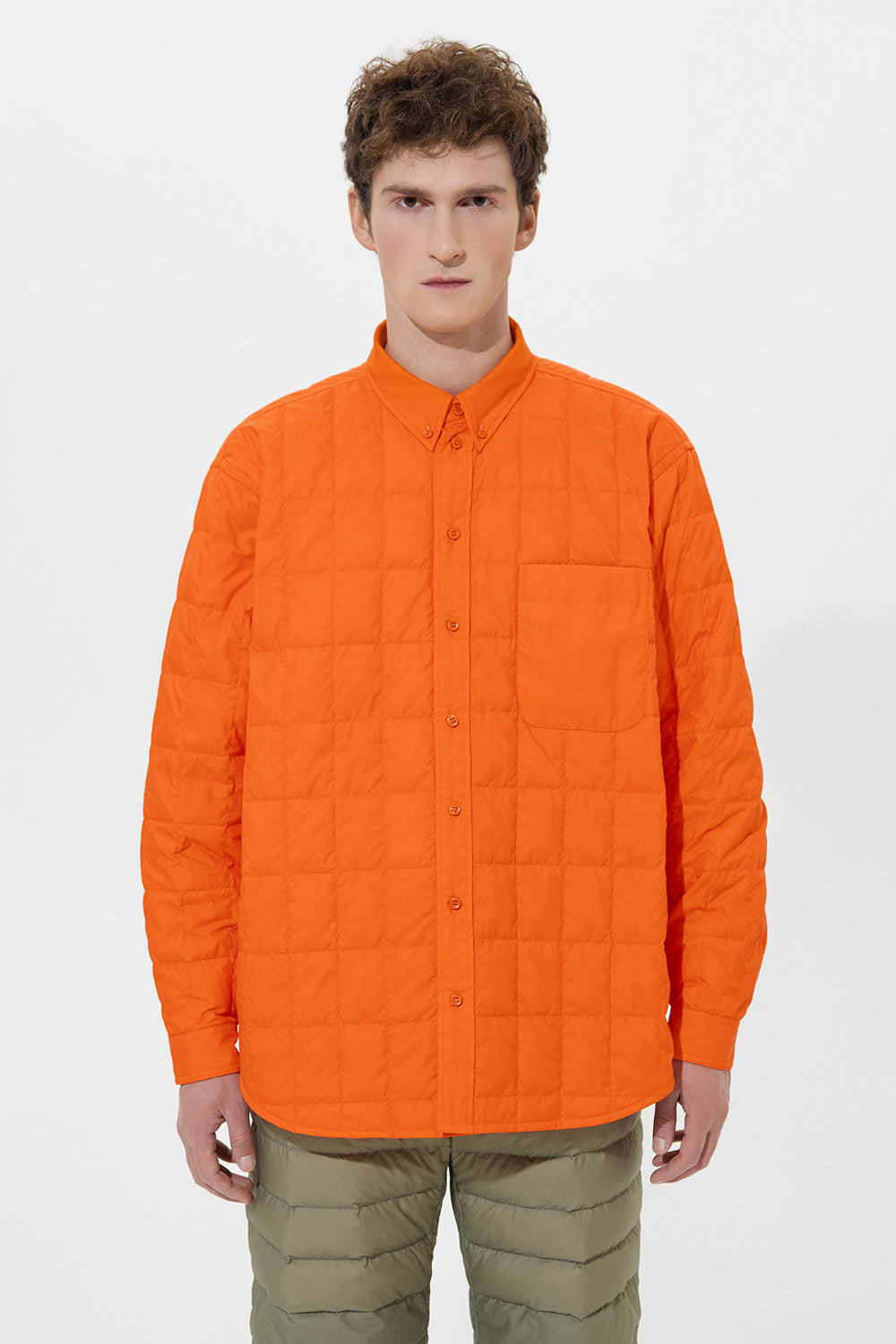 KALIK SHIRT MAN MICRO ORANGE