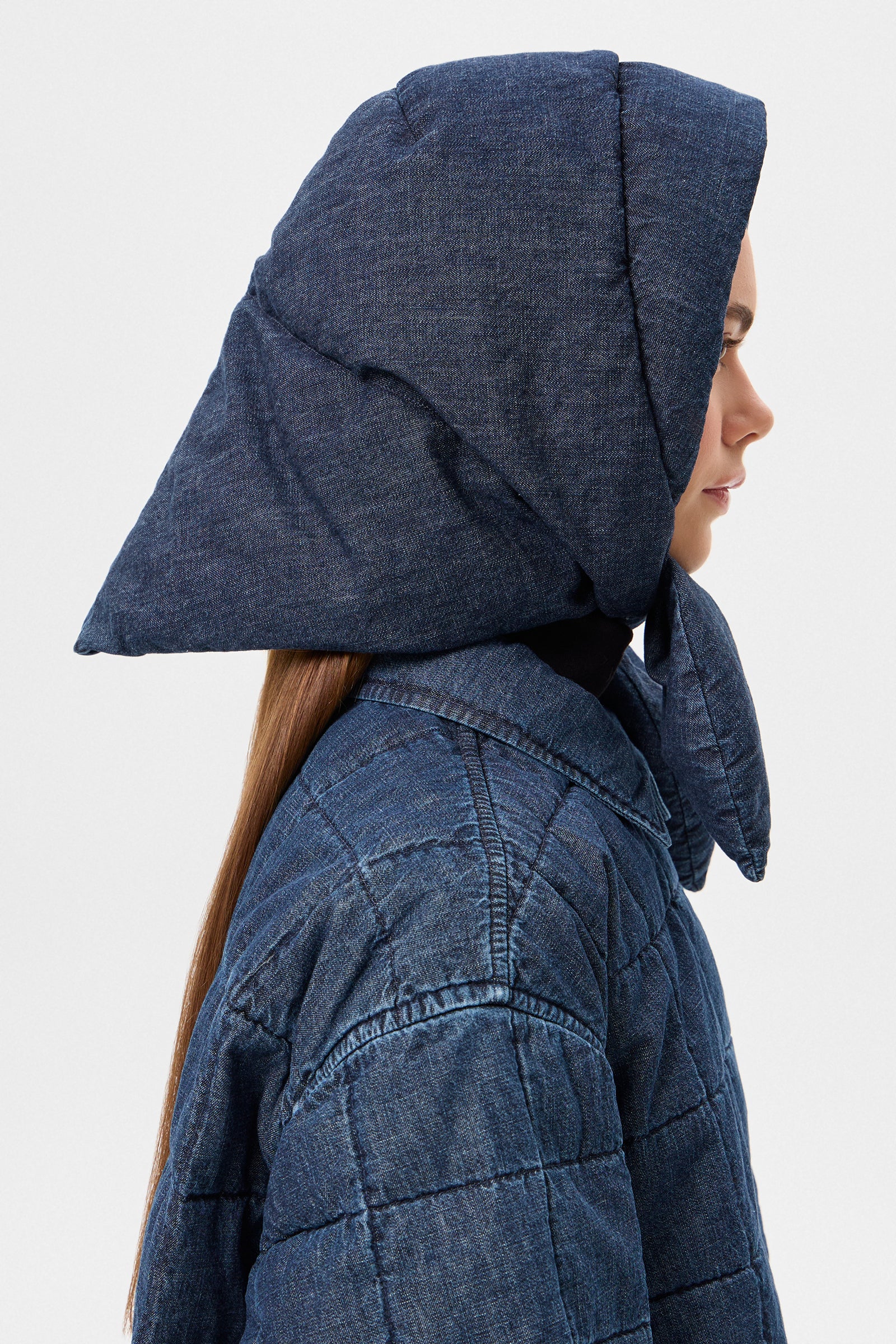 DENIM HUSTKA HOOD BLUE