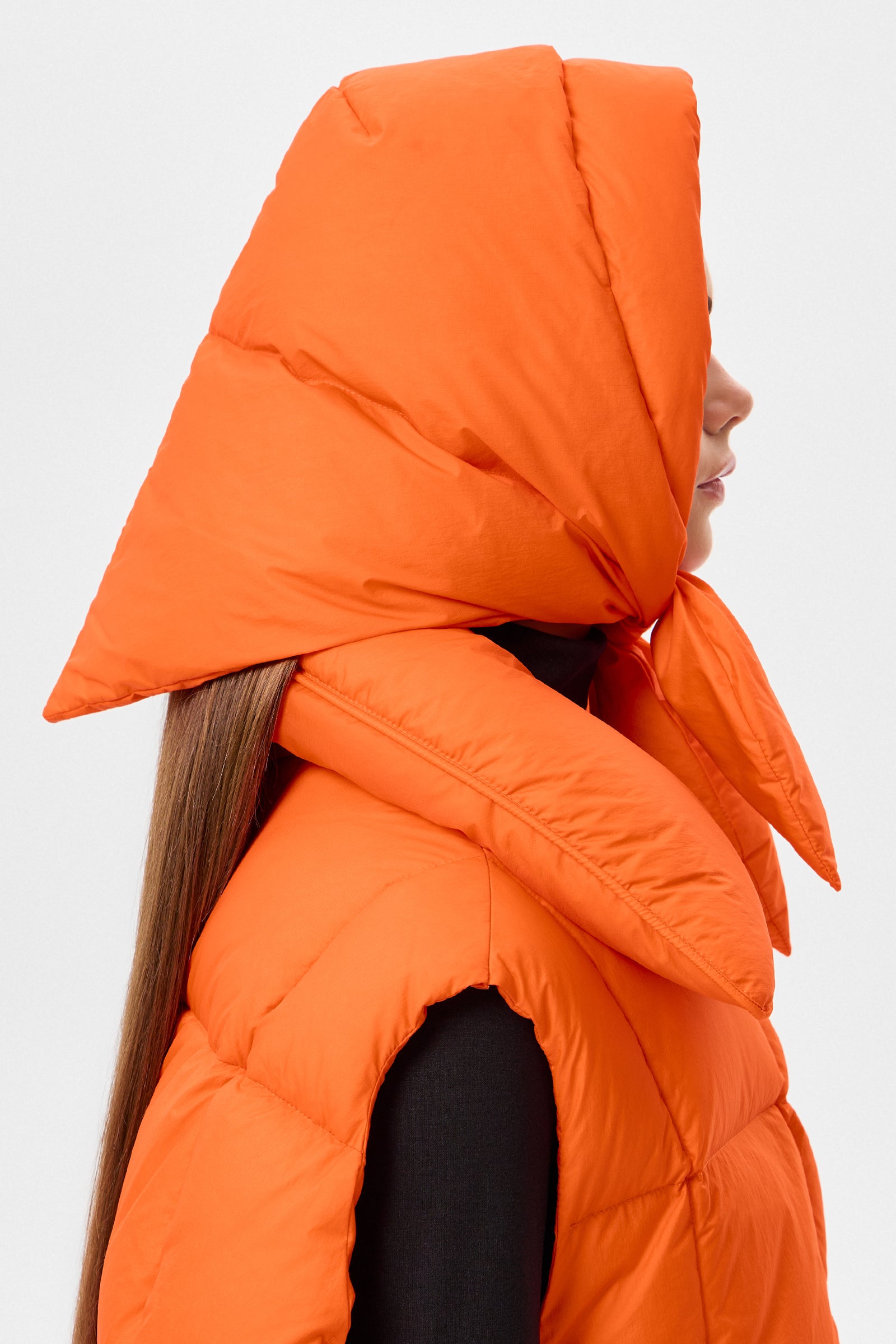 HUSTKA HOOD MICRO ORANGE