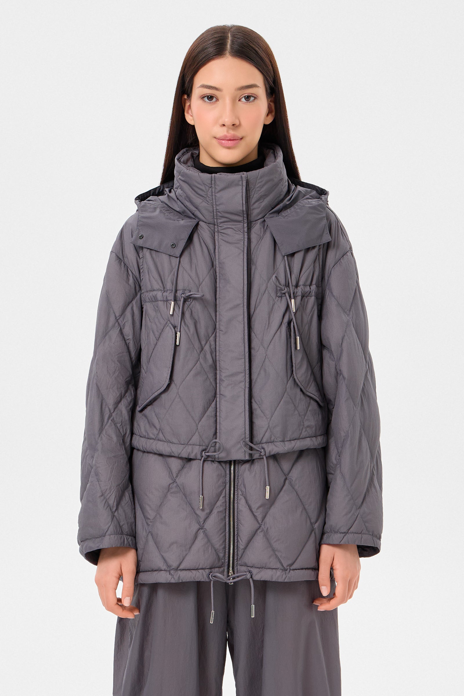 EMBER COAT KETCHUP GREY