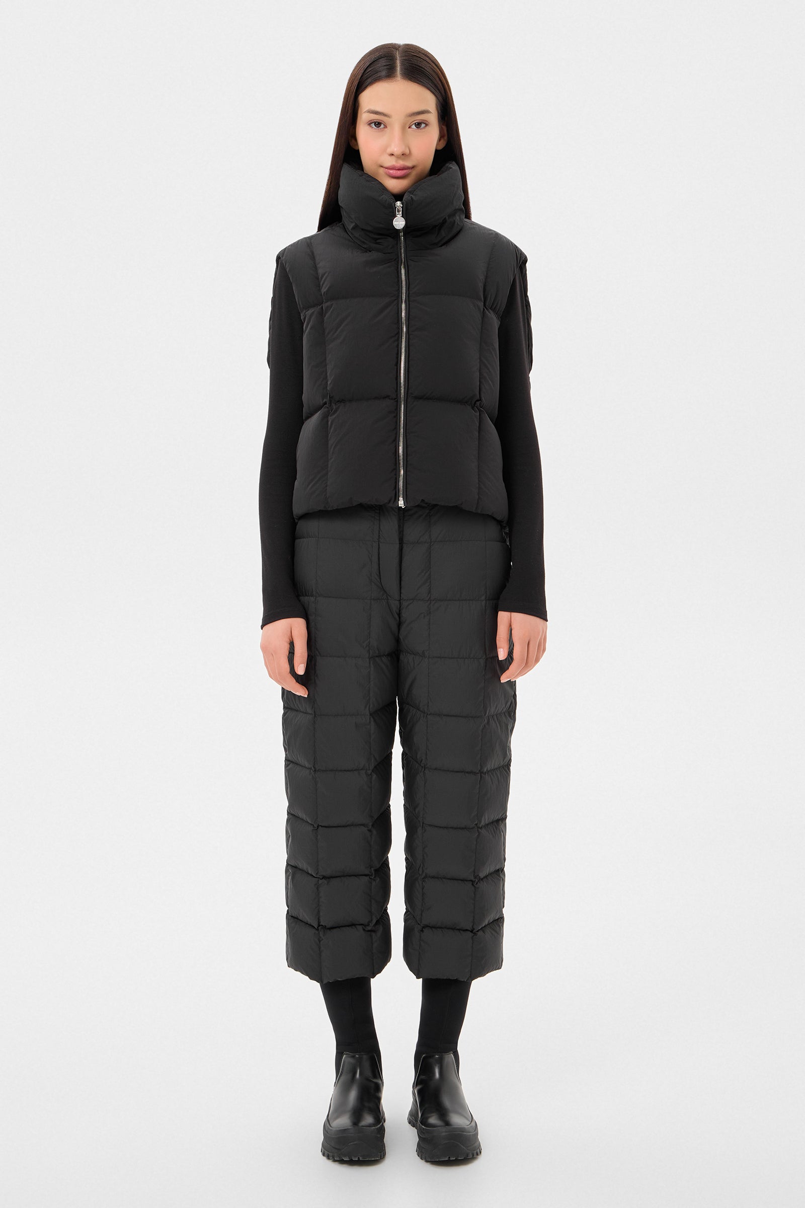 ZIP VEST LEON BLACK