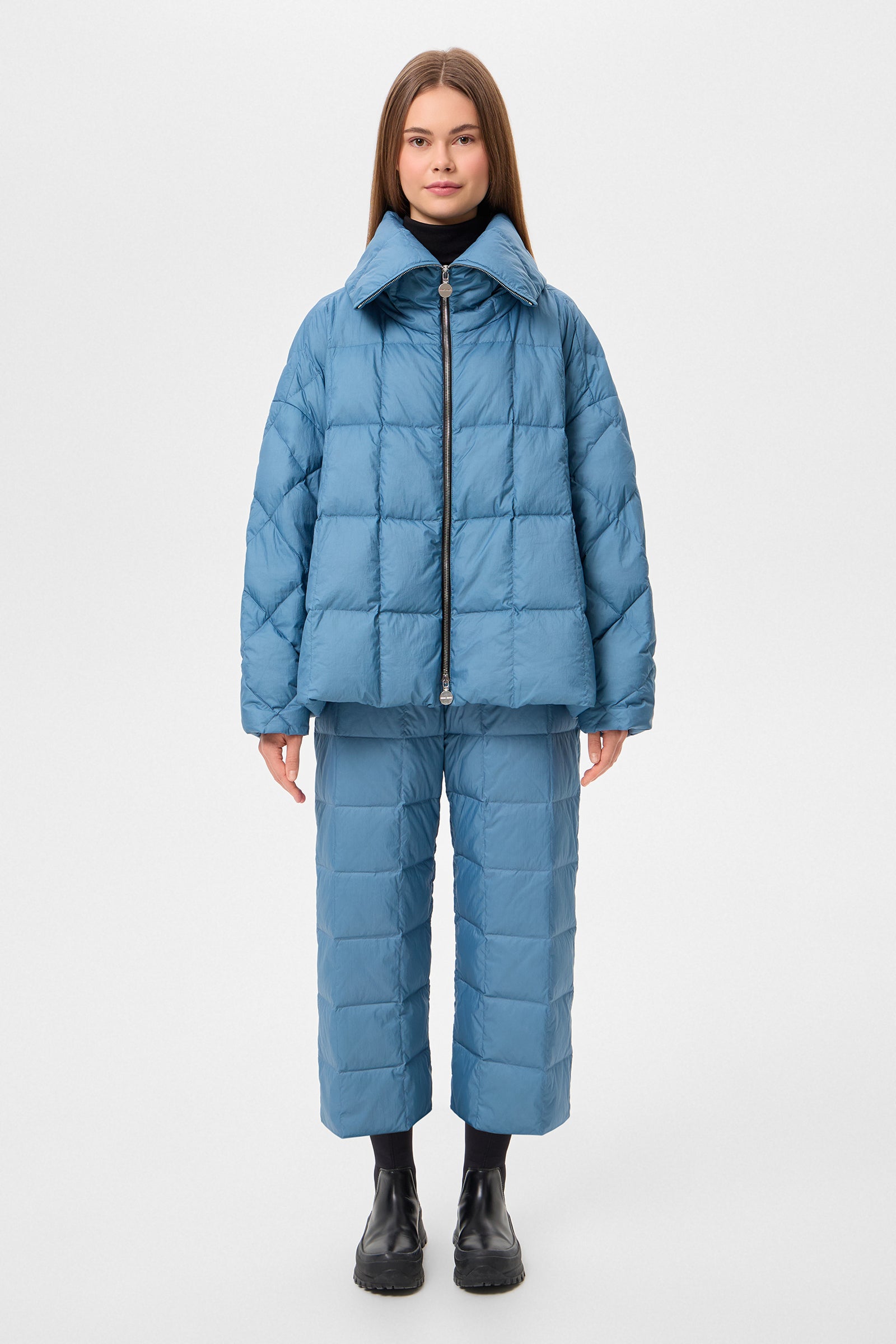 COZY ARCO JACKET MICRO STONE BLUE