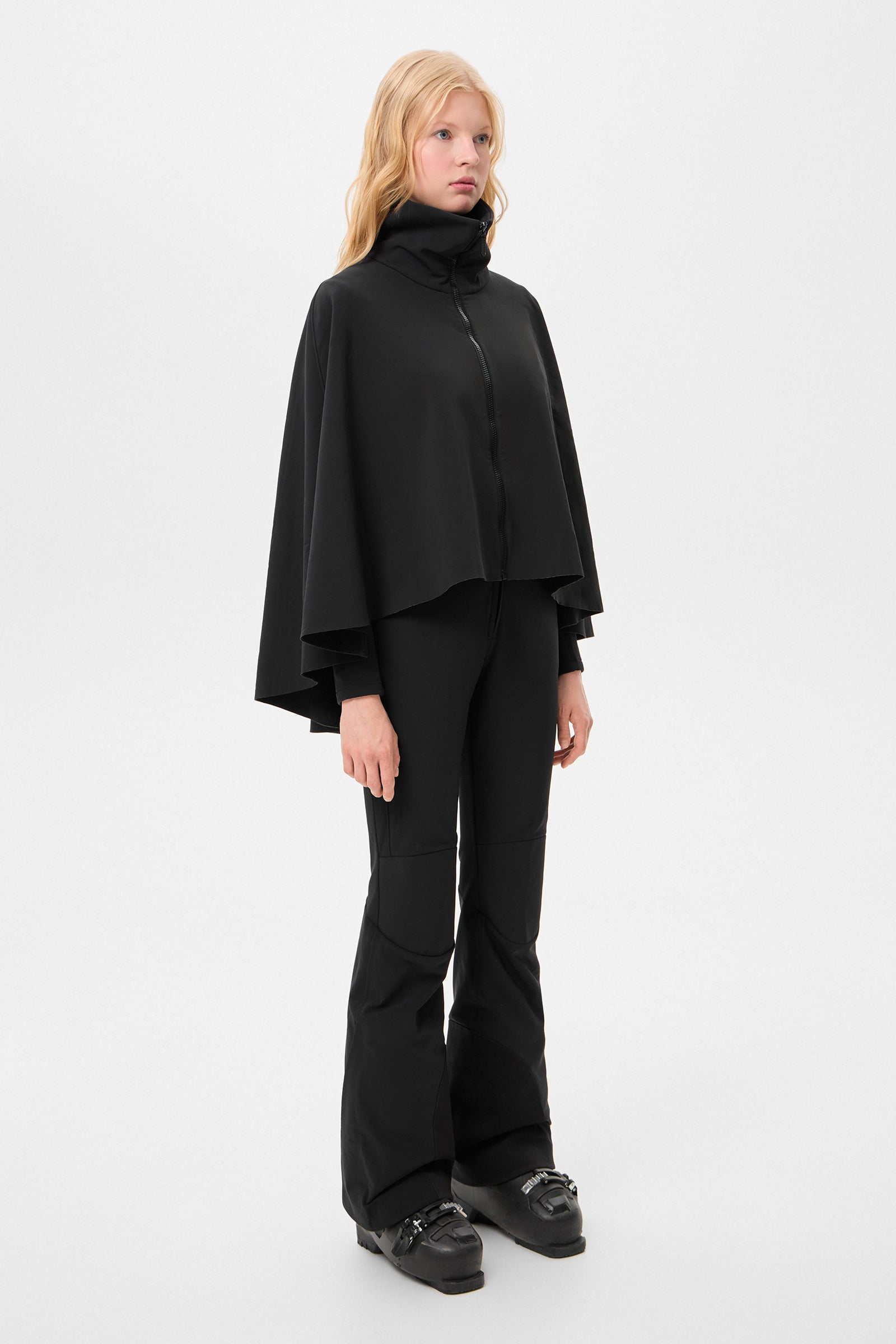 SKI PONCHO SHELL BLACK