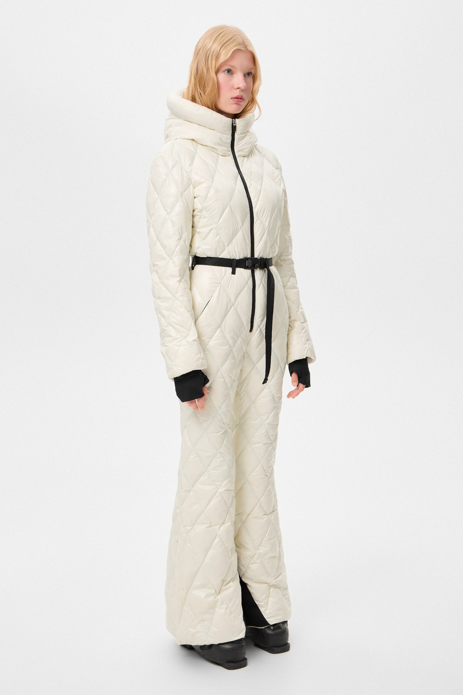 APRES SKI OVERALL GLITTER WHITE