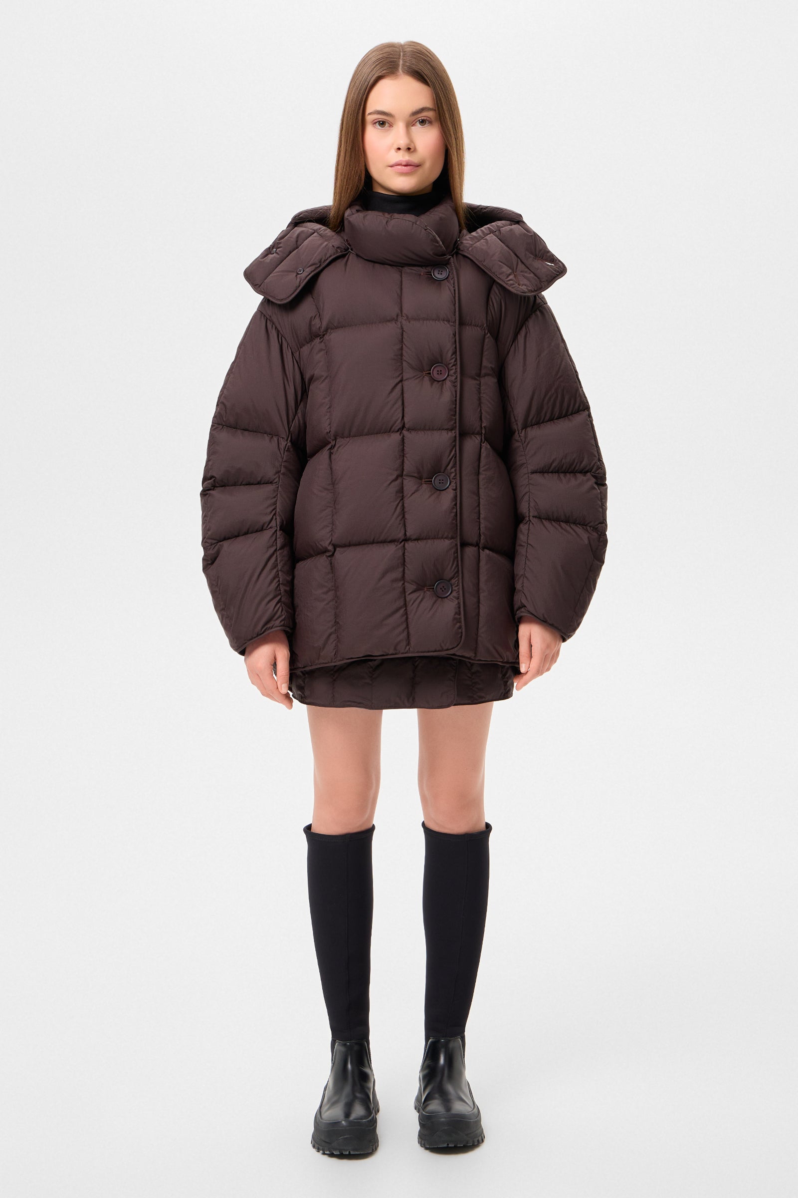 COZY NIMBO JACKET MICRO BROWN