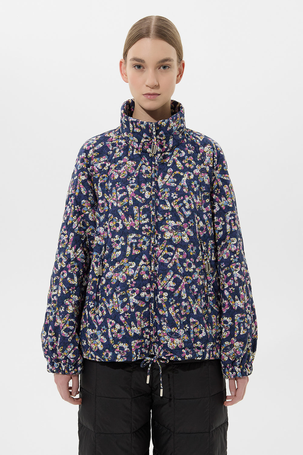 TRAIL JACKET FLOWER NAVY