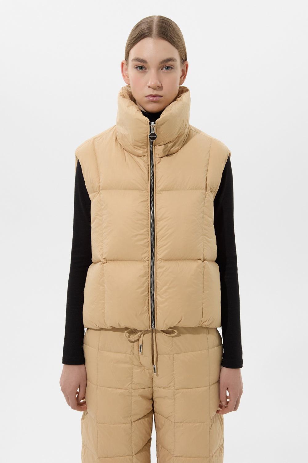 ZIP VEST LEON CREAM