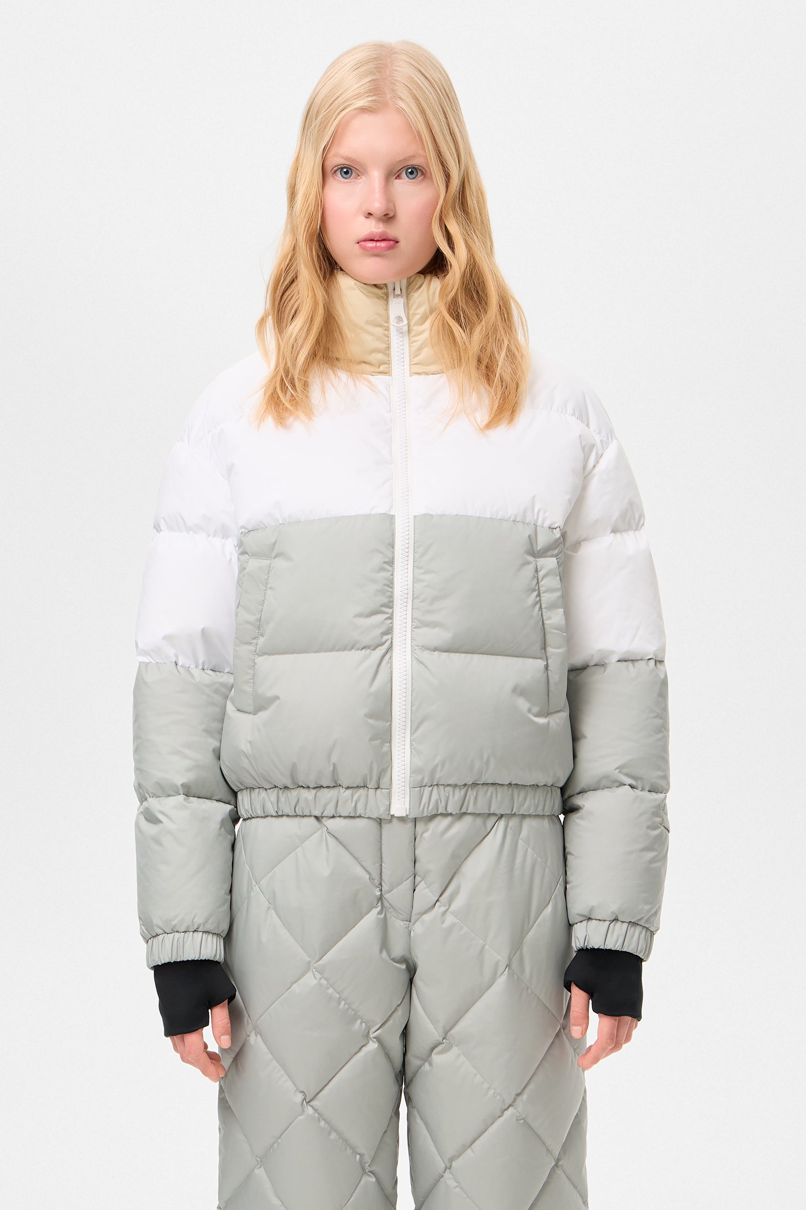 MULTI APRES SKI COOL JACKET TEC BEIGE + WHITE + GREY