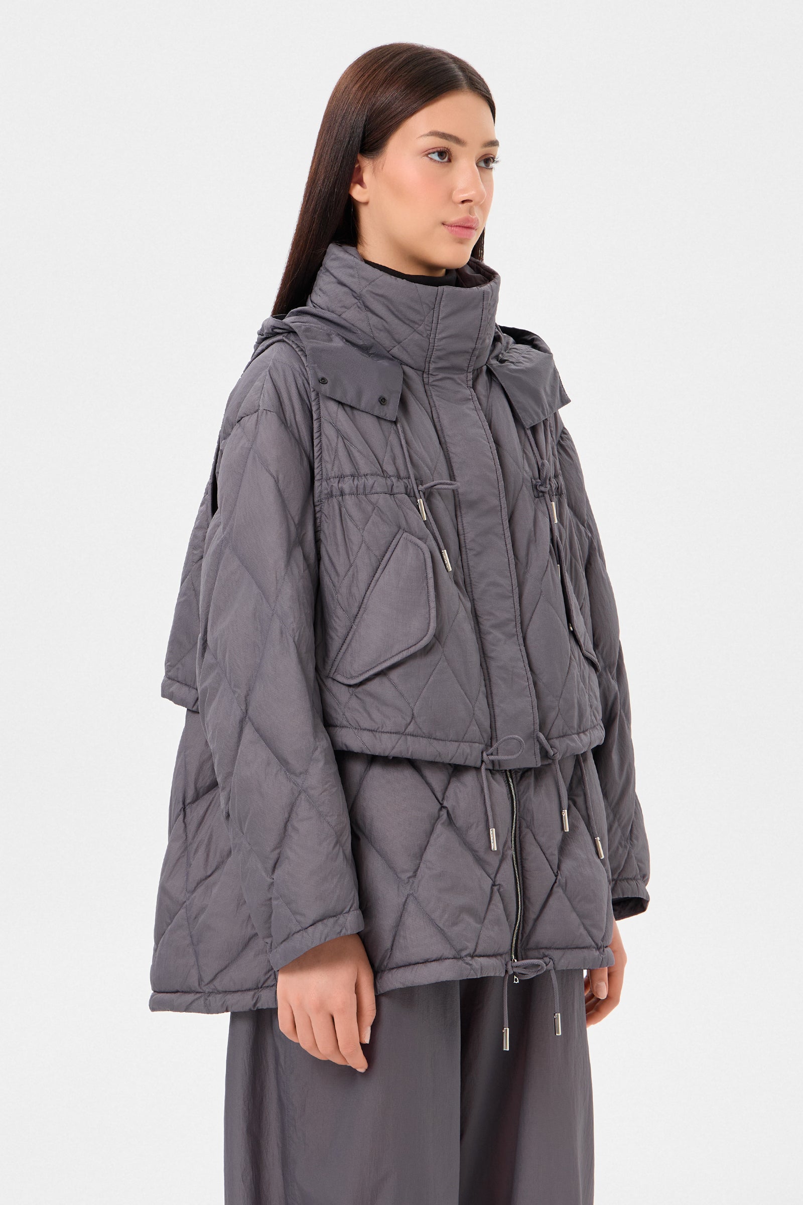EMBER COAT KETCHUP GREY