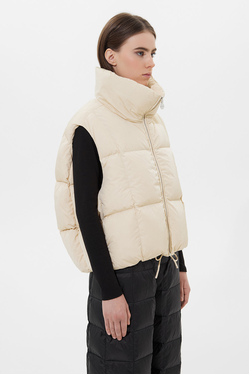 ZIP VEST ENNIO BEIGE