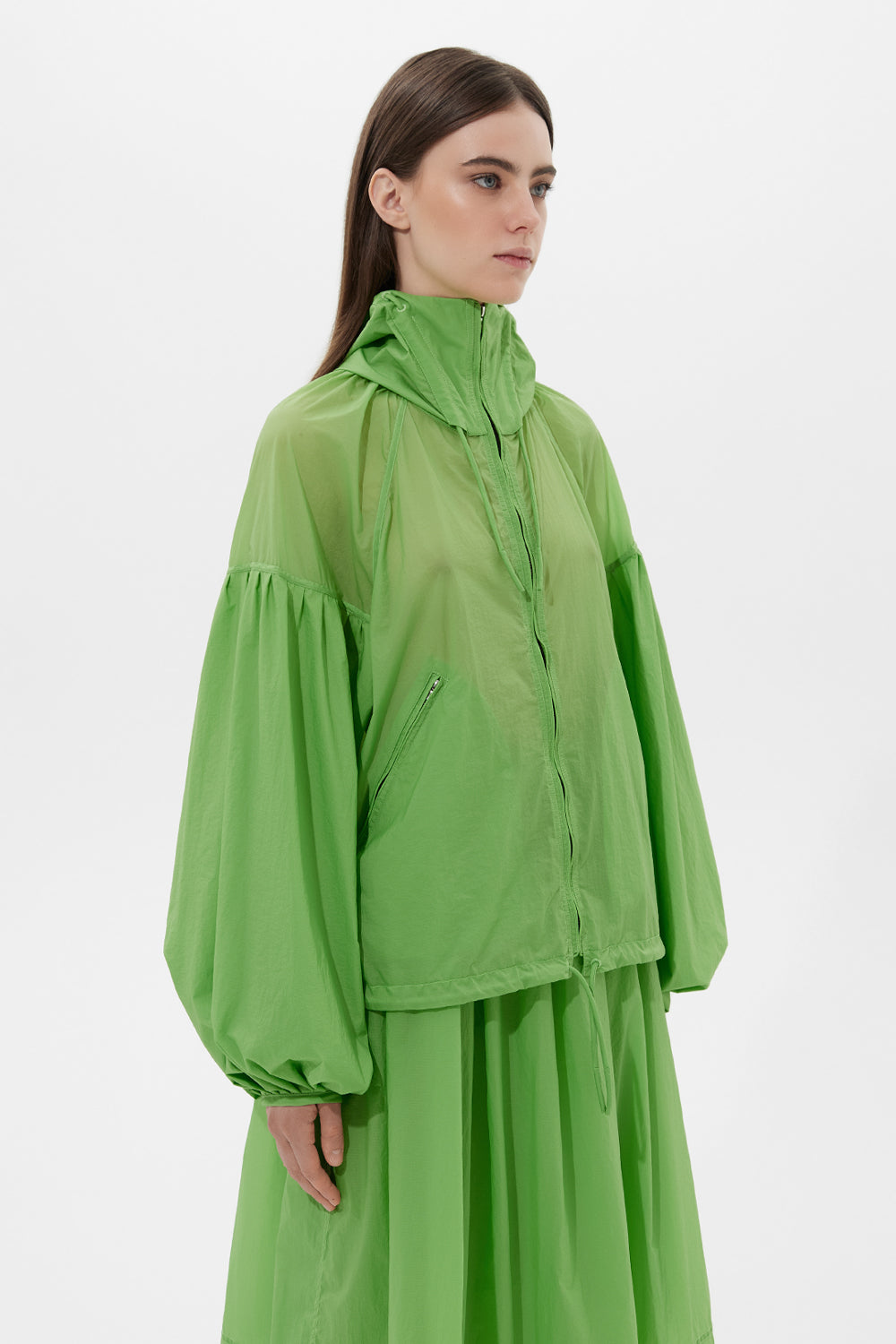 Balloon Jacket Micro Lime