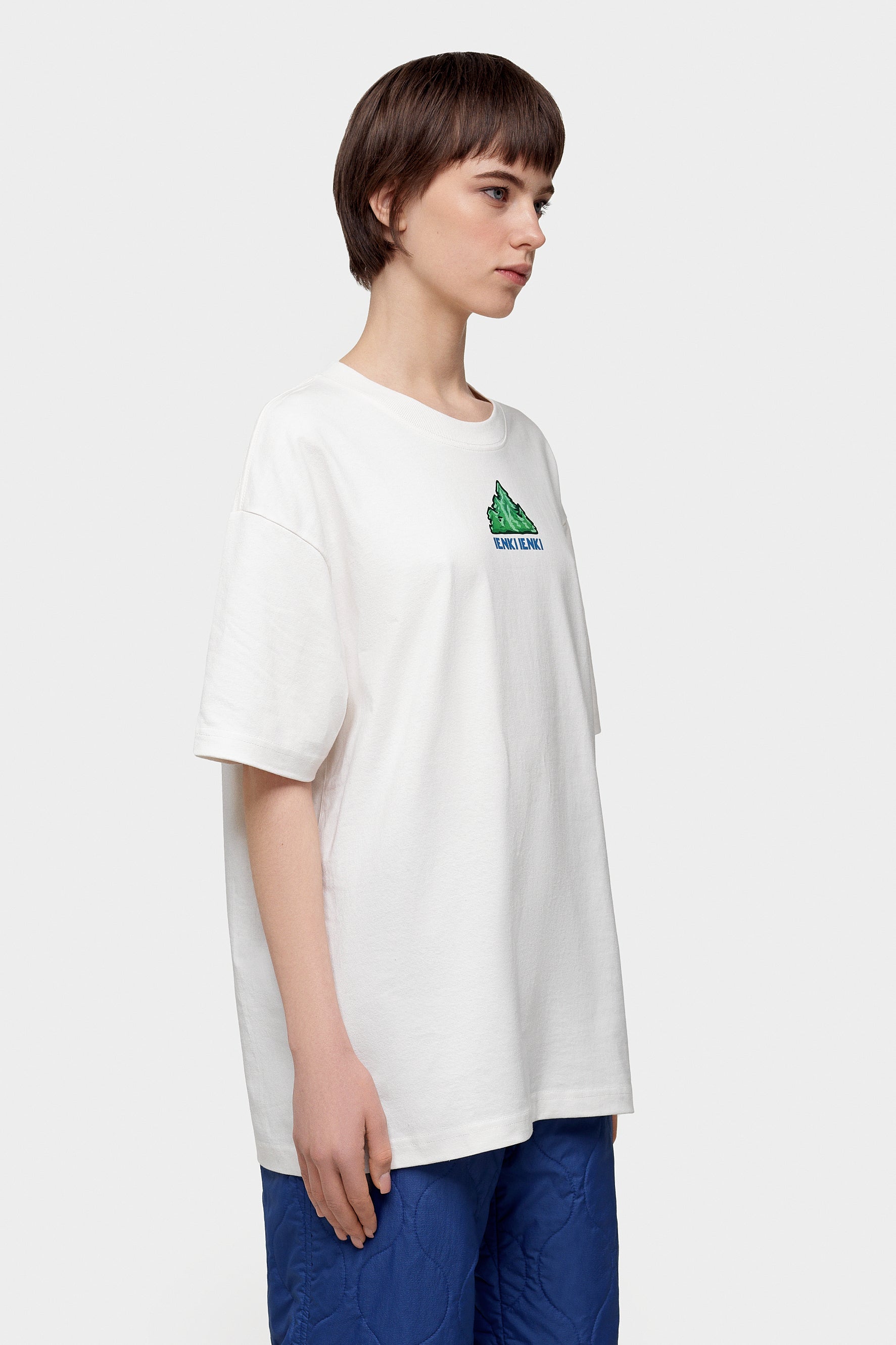 T-shirt White + Forest