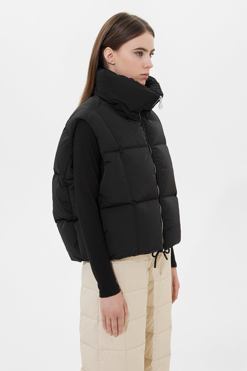 ZIP VEST ENNIO BLACK