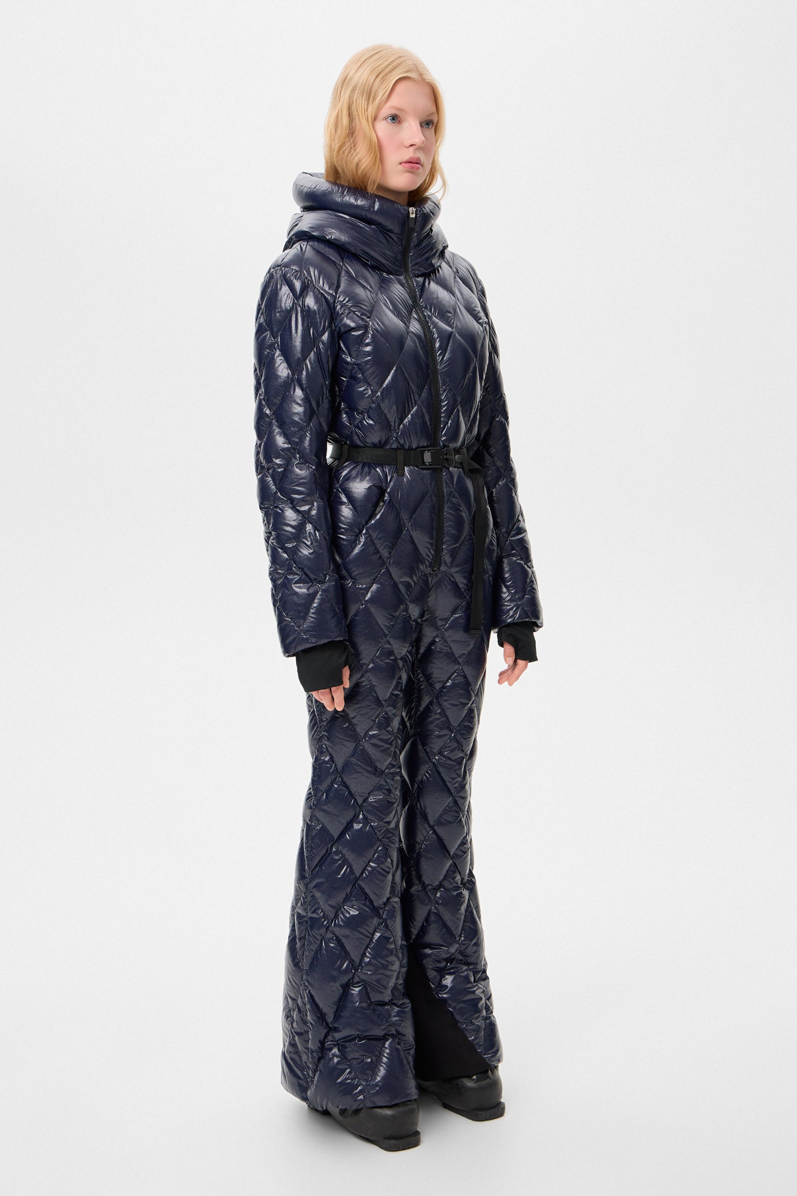 APRES SKI OVERALL GLITTER NAVY