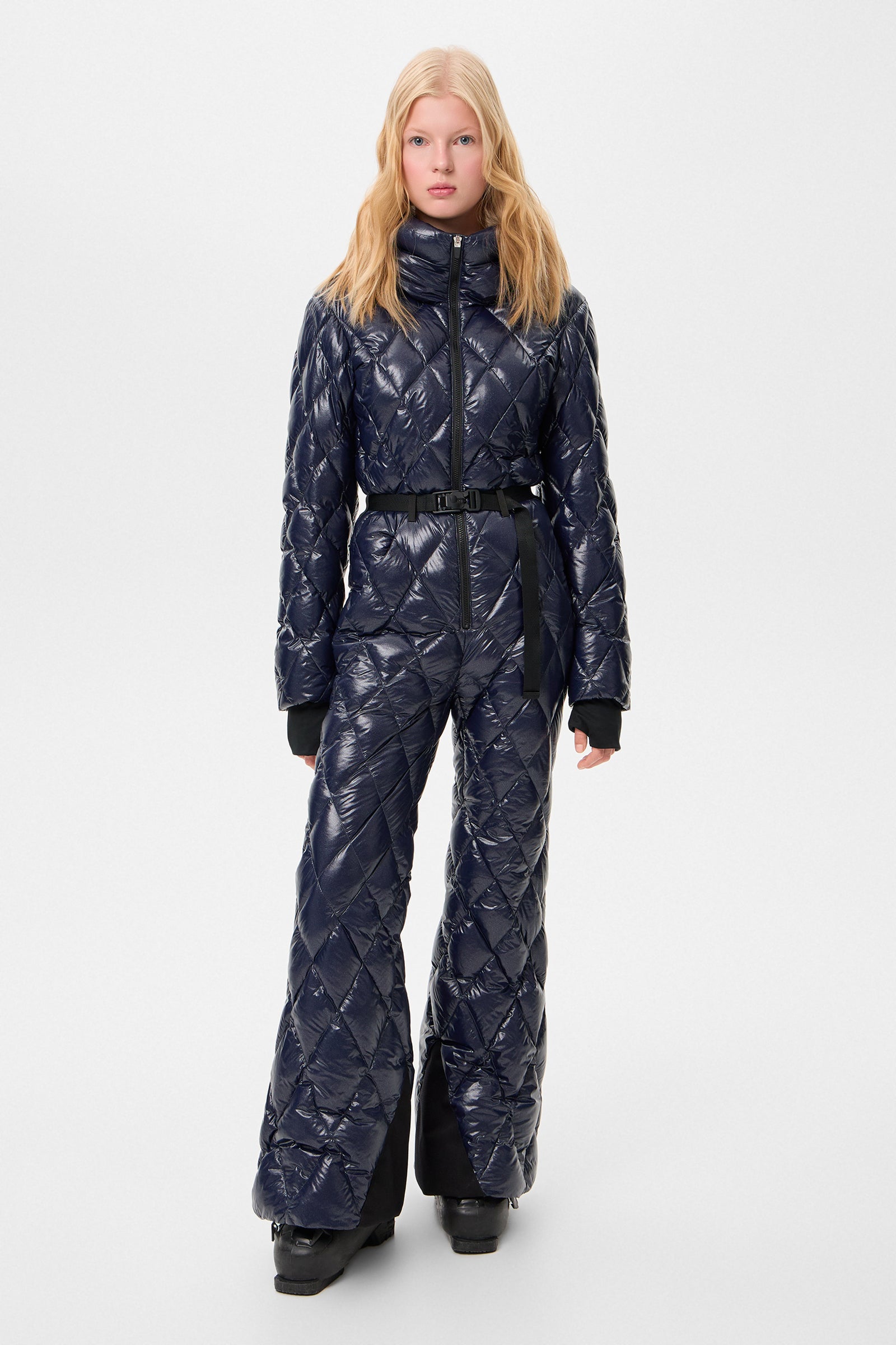 APRES SKI OVERALL GLITTER NAVY