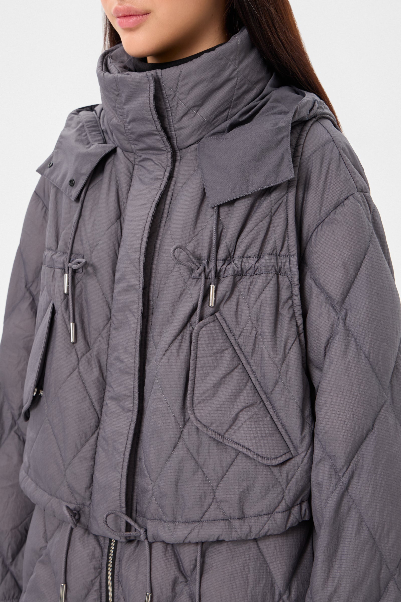 EMBER COAT KETCHUP GREY
