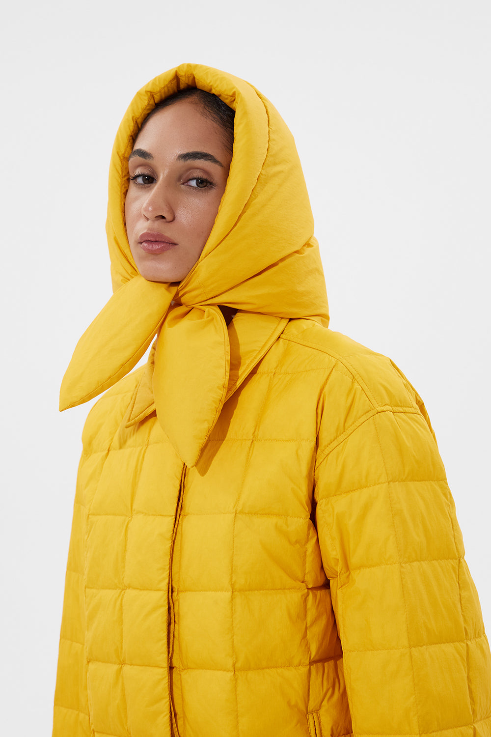 Yellow coat sales with hood