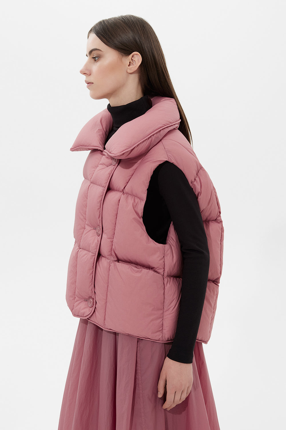 Cozy Cloud Vest Micro Rose