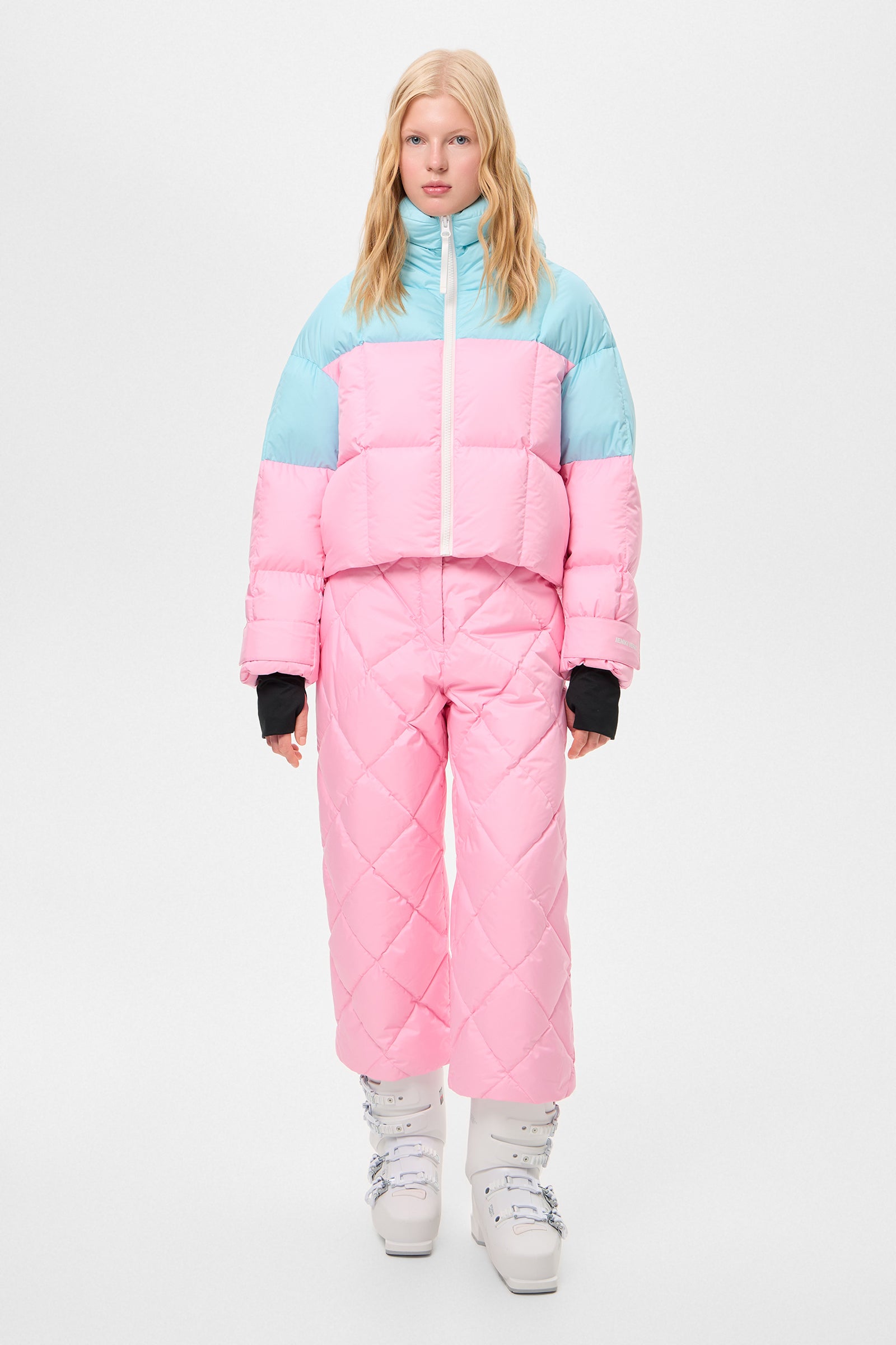 DOUBLE APRES SKI WENDY JACKET TEC AQUA + PINK
