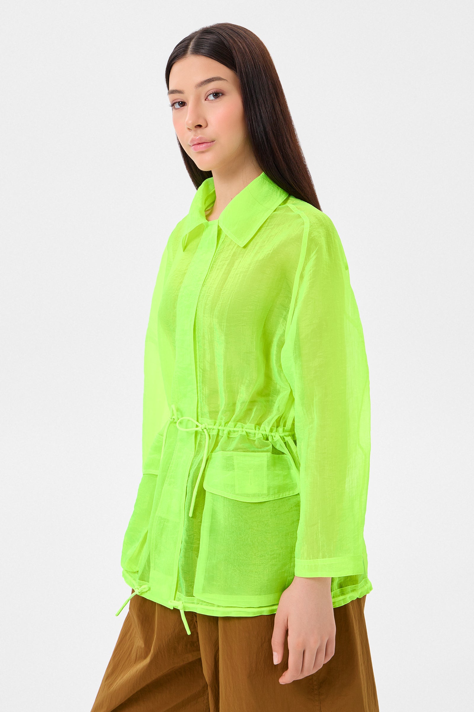 Cap Jacket Neon Yellow