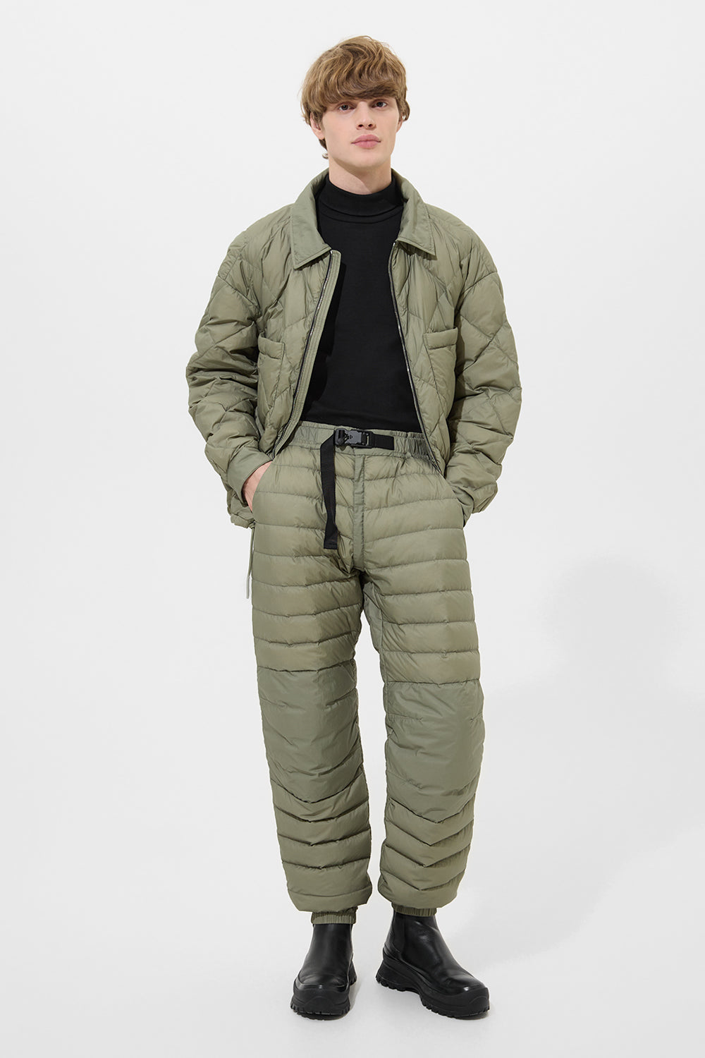 Dunno Pants Man Micro Olive Green