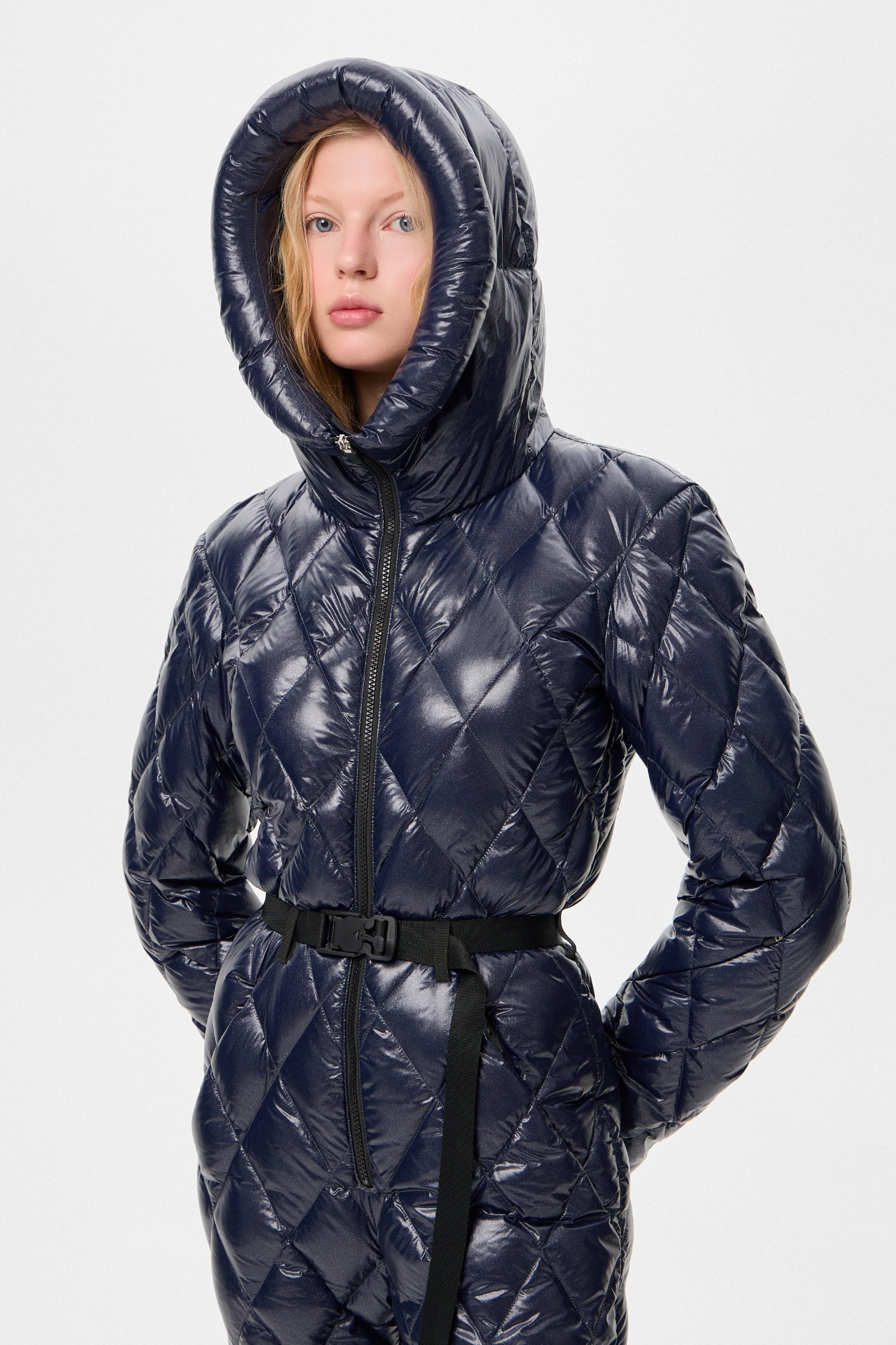 APRES SKI OVERALL GLITTER NAVY