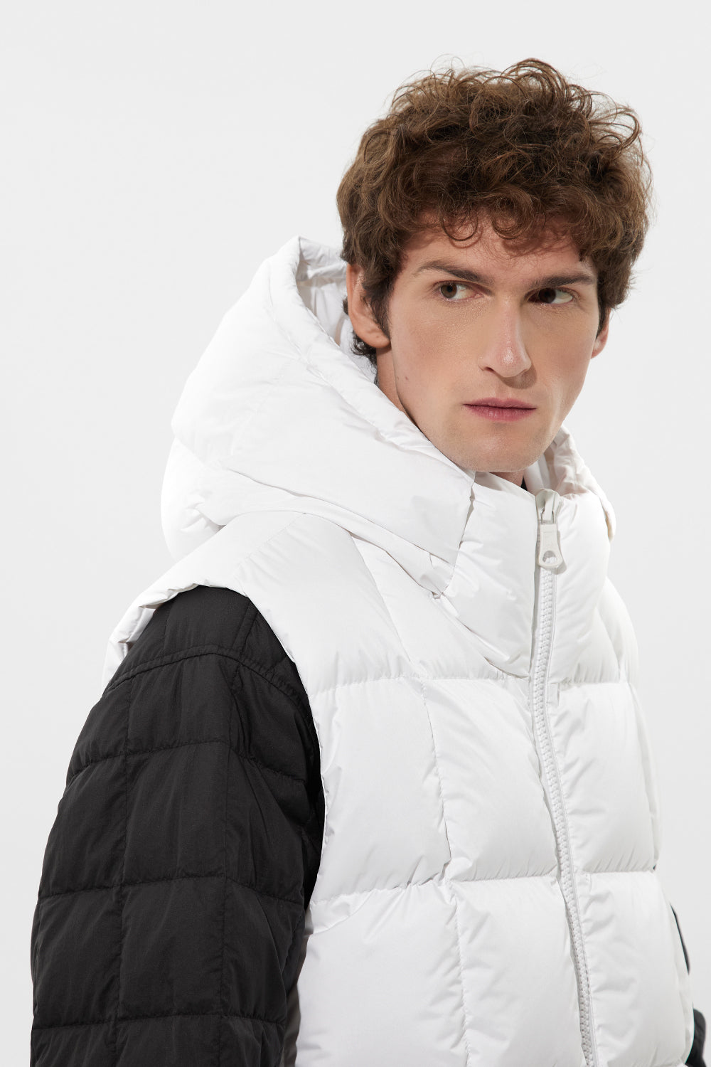 Apres Ski Vest Man Tec White