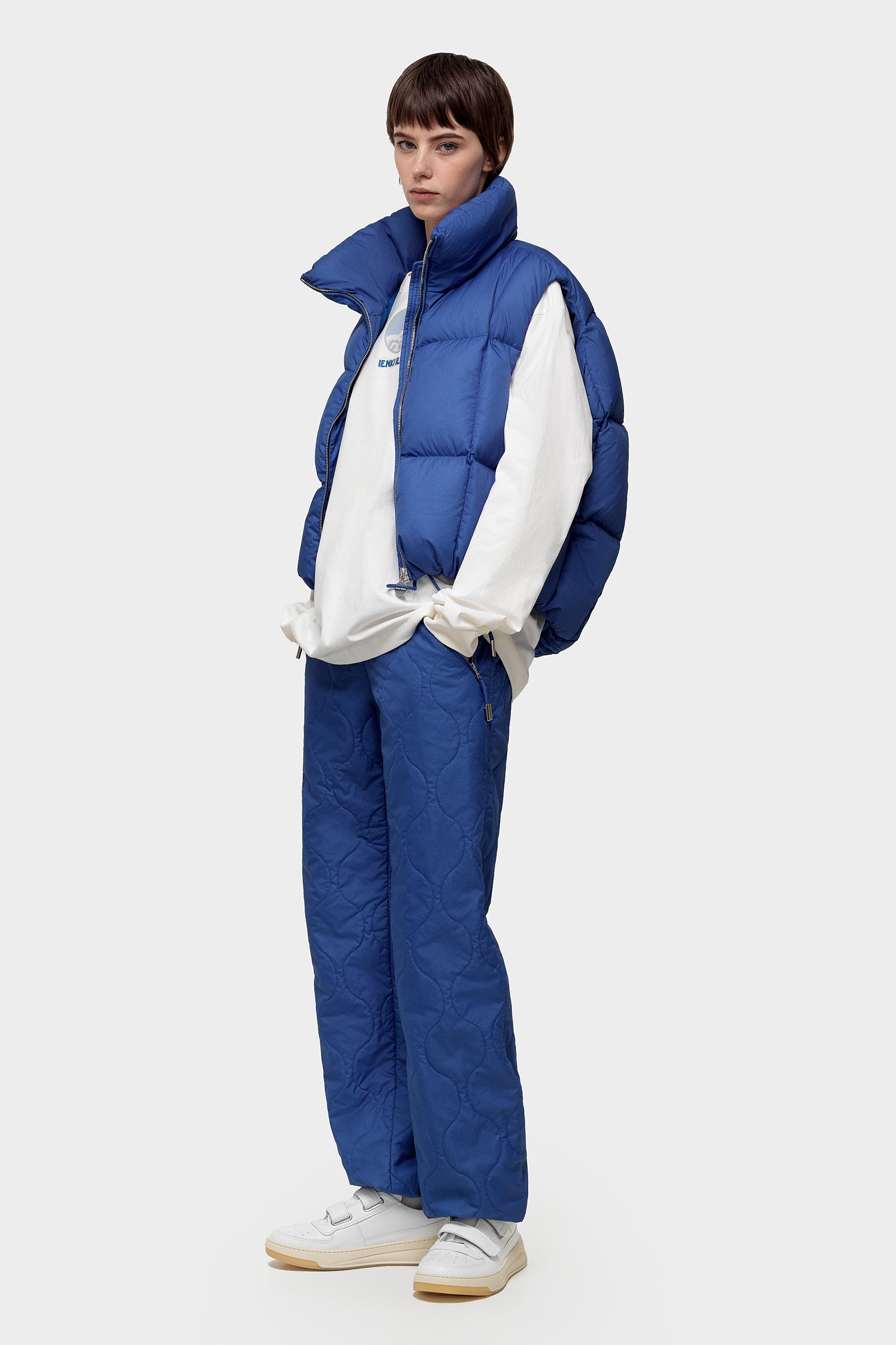 Zip Vest Ketchup Blue