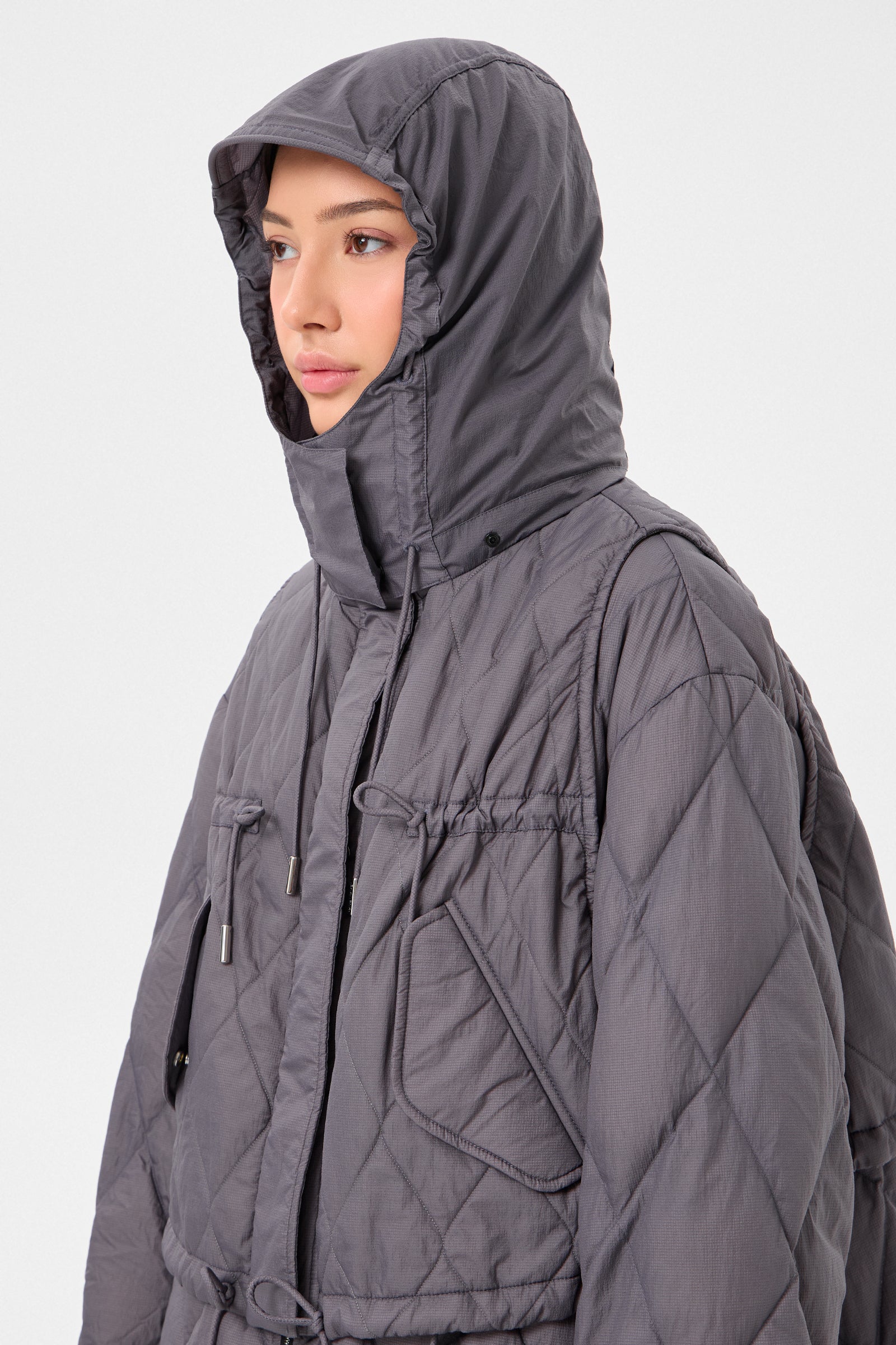 EMBER COAT KETCHUP GREY