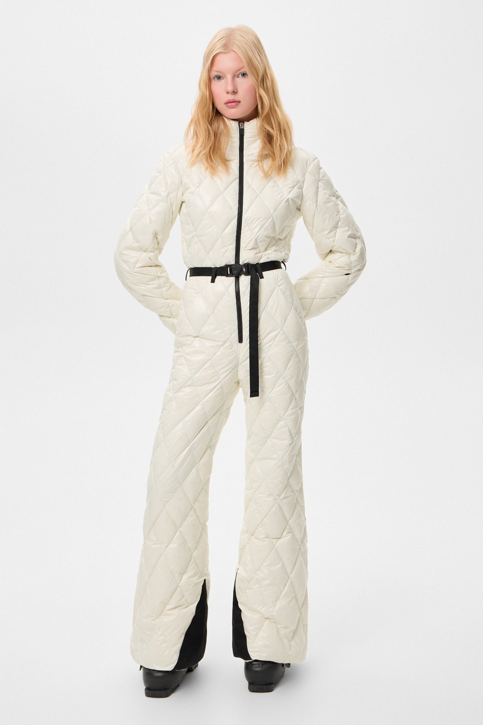 APRES SKI OVERALL GLITTER WHITE