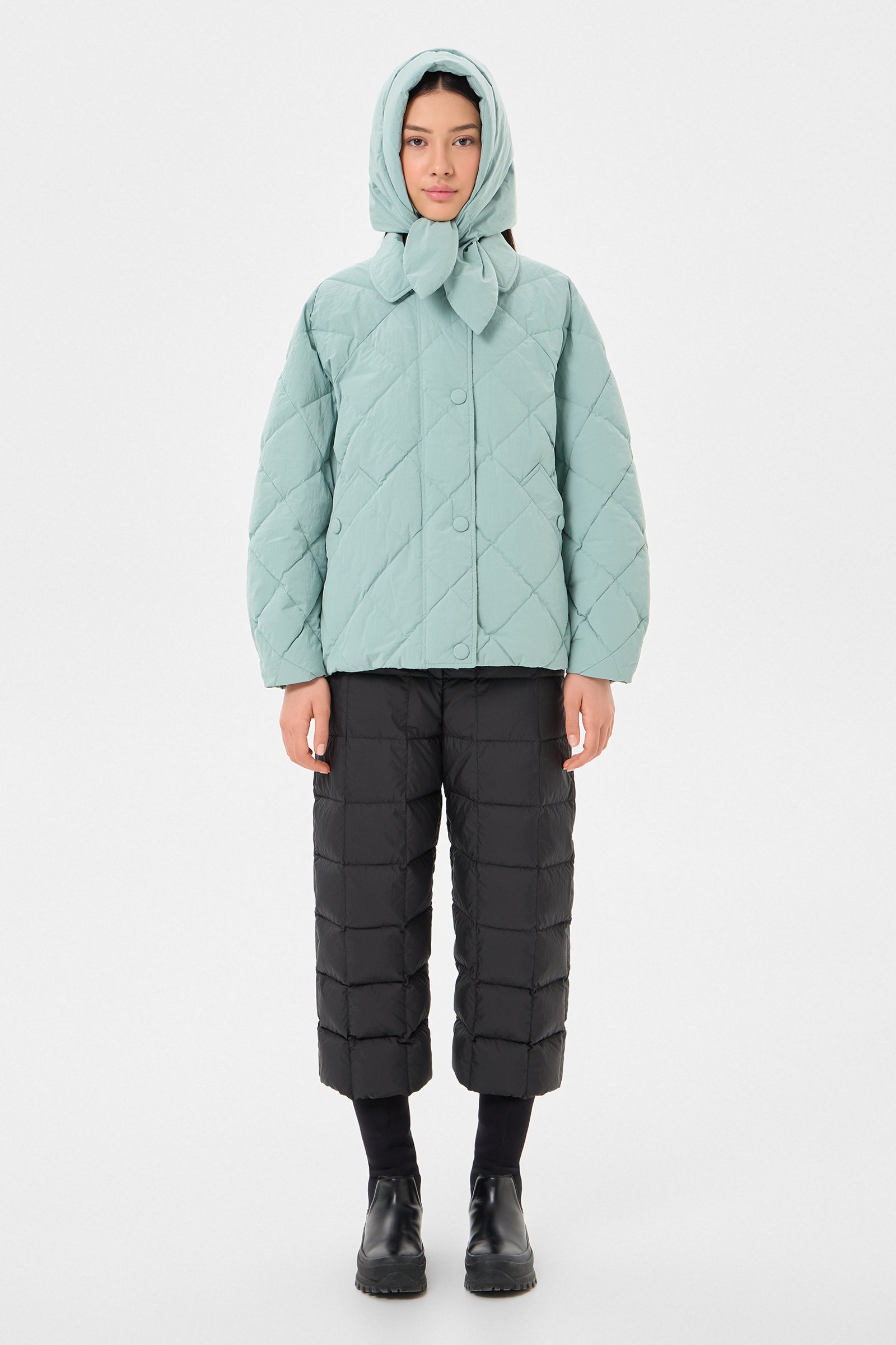 HUSTKA HOOD ENNIO TEAL