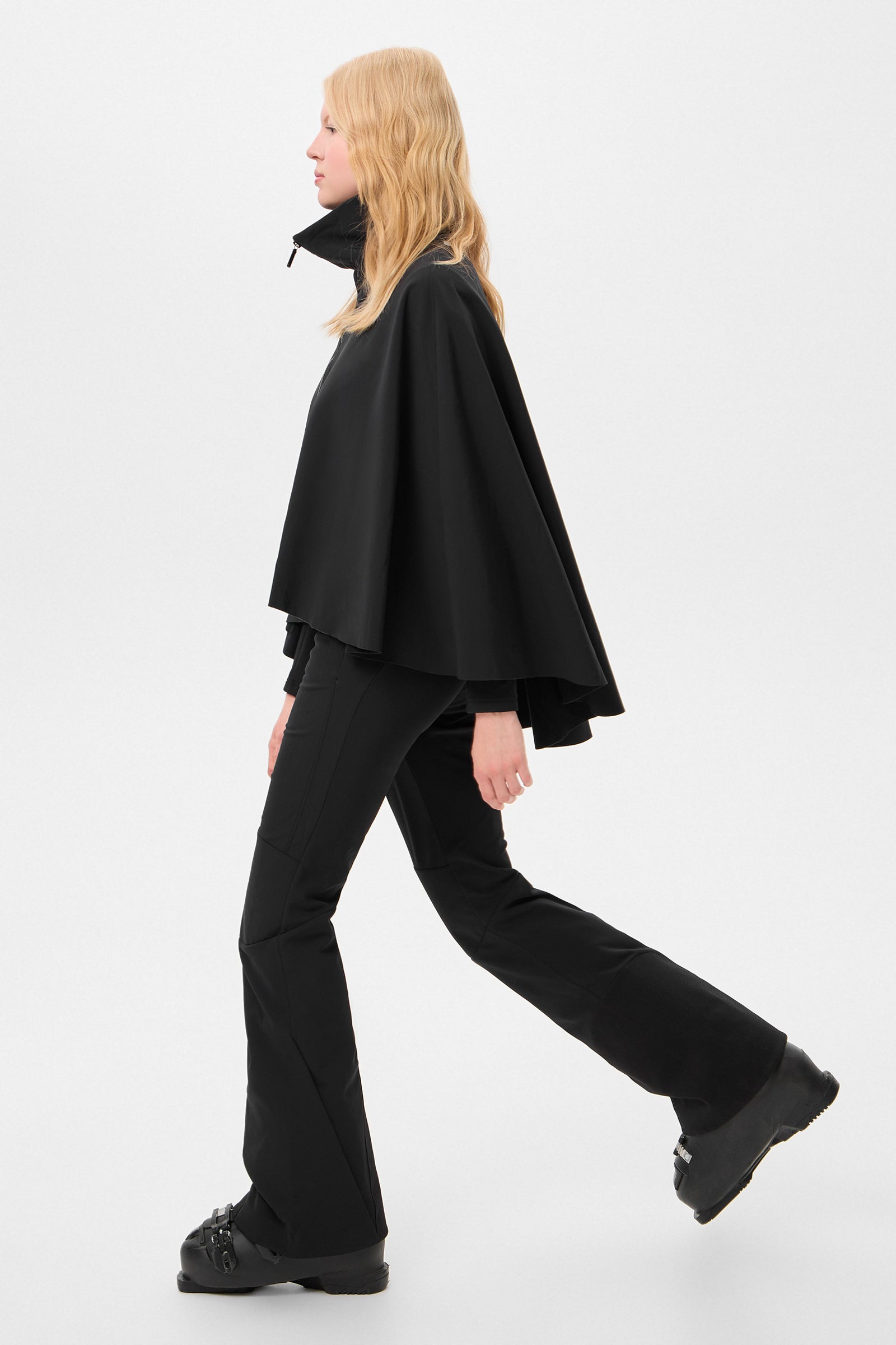 SKI PONCHO SHELL BLACK