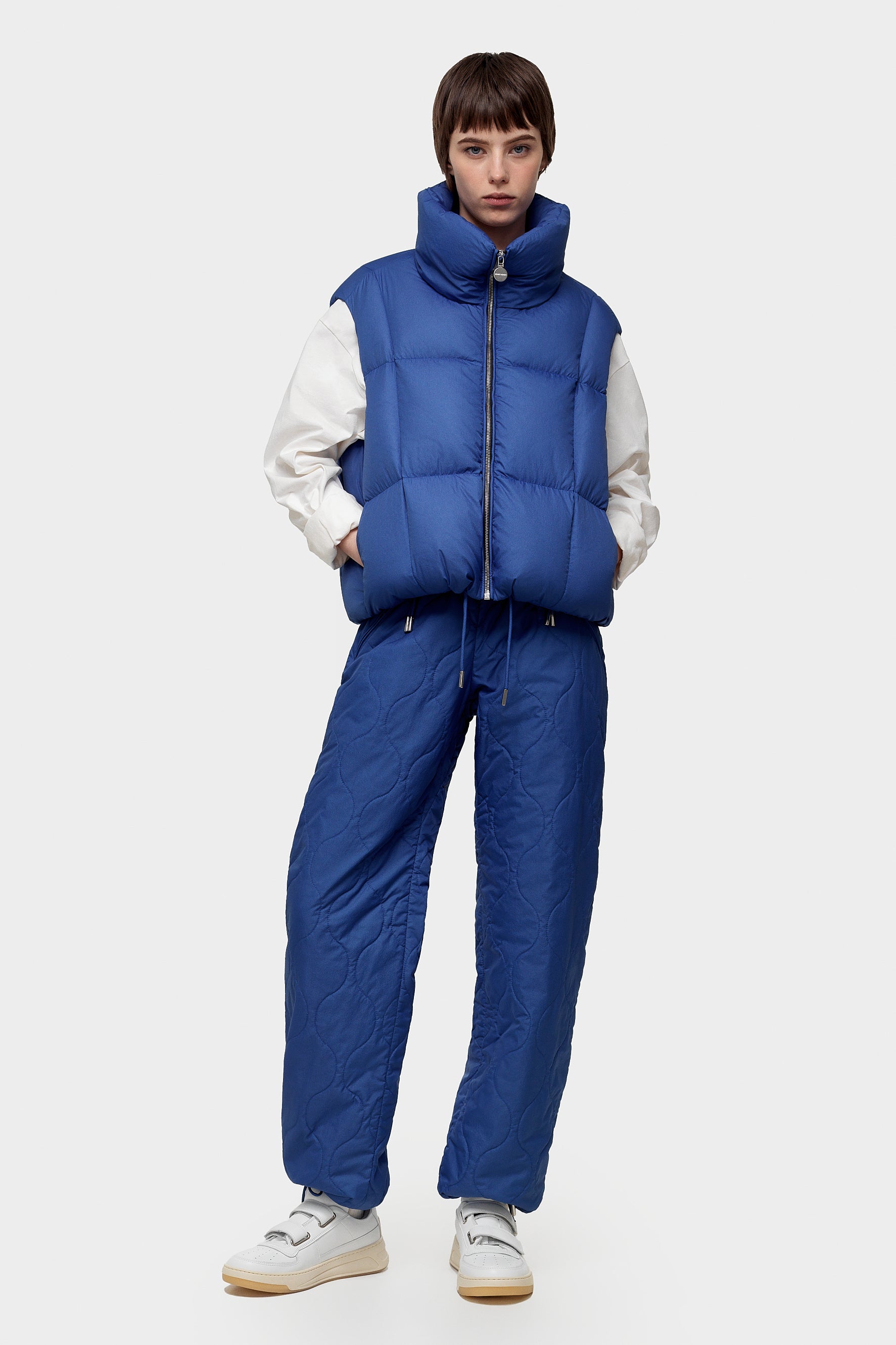 Zip Vest Ketchup Blue