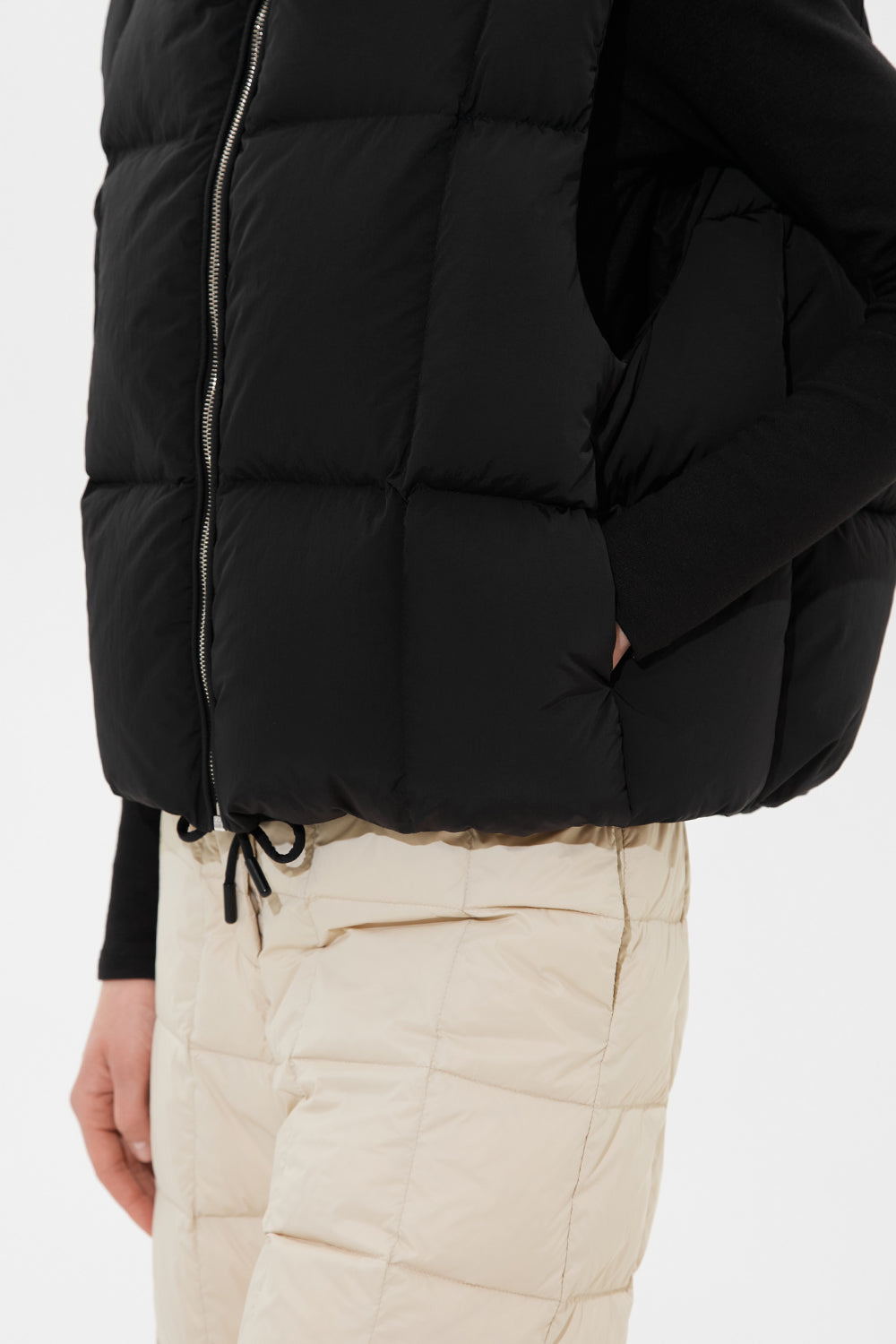 ZIP VEST ENNIO BLACK