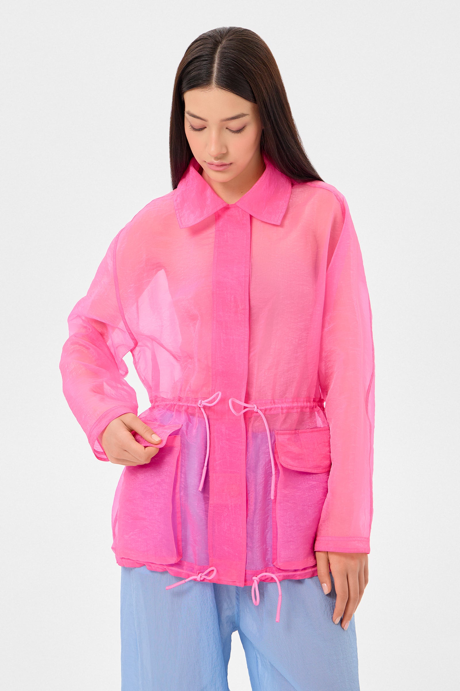 Cap Jacket Neon Pink