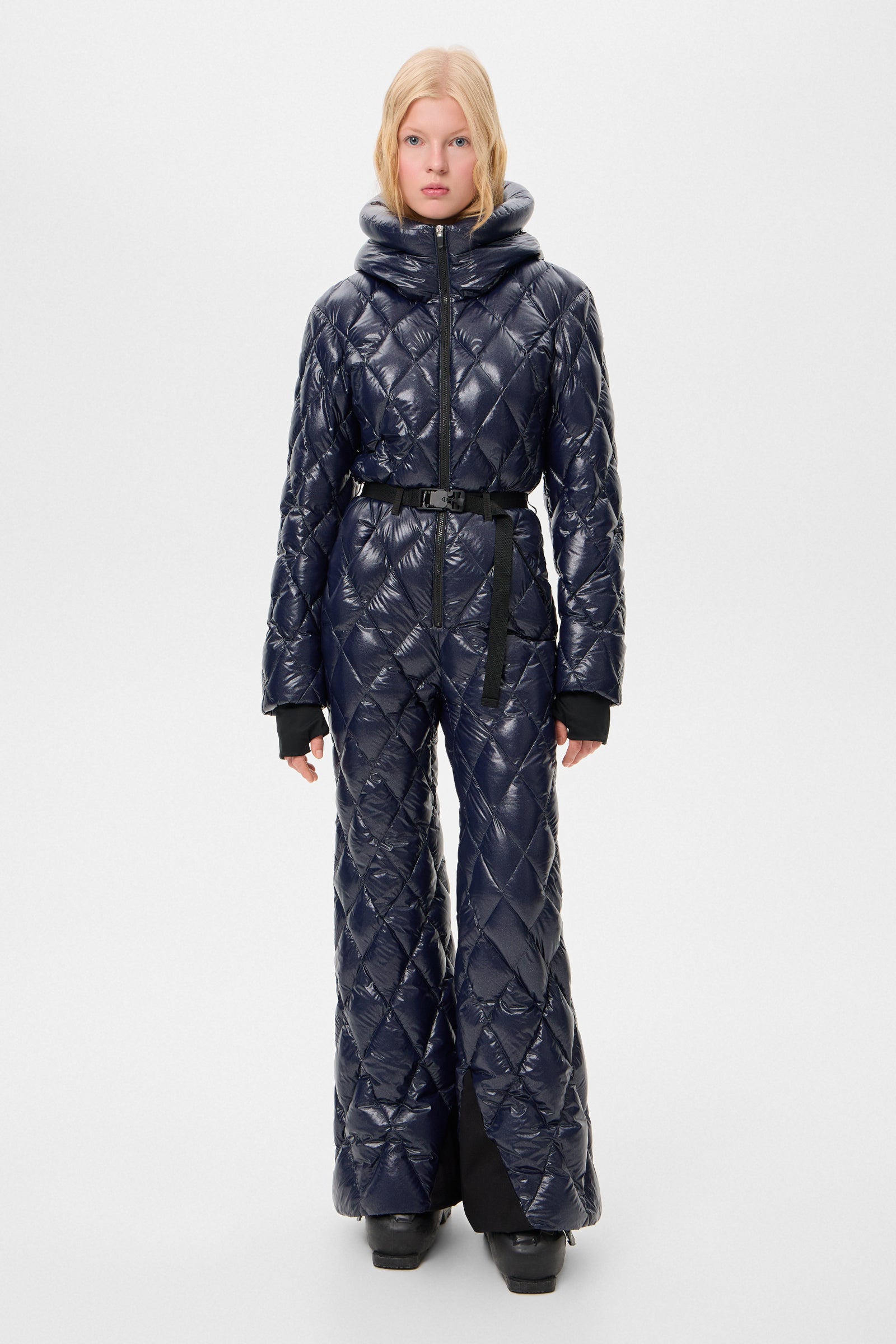 APRES SKI OVERALL GLITTER NAVY
