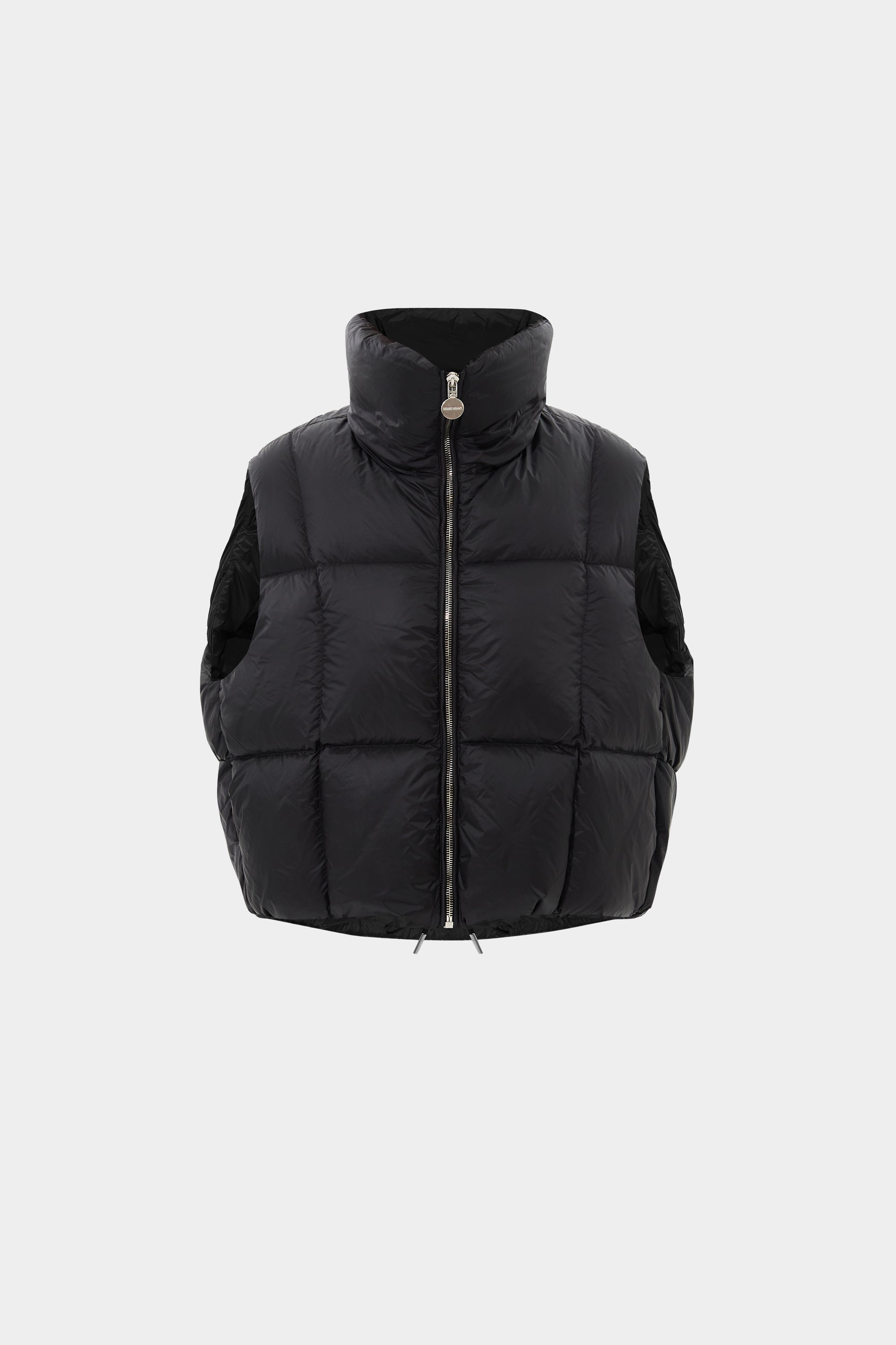 ZIP VEST LEON BLACK