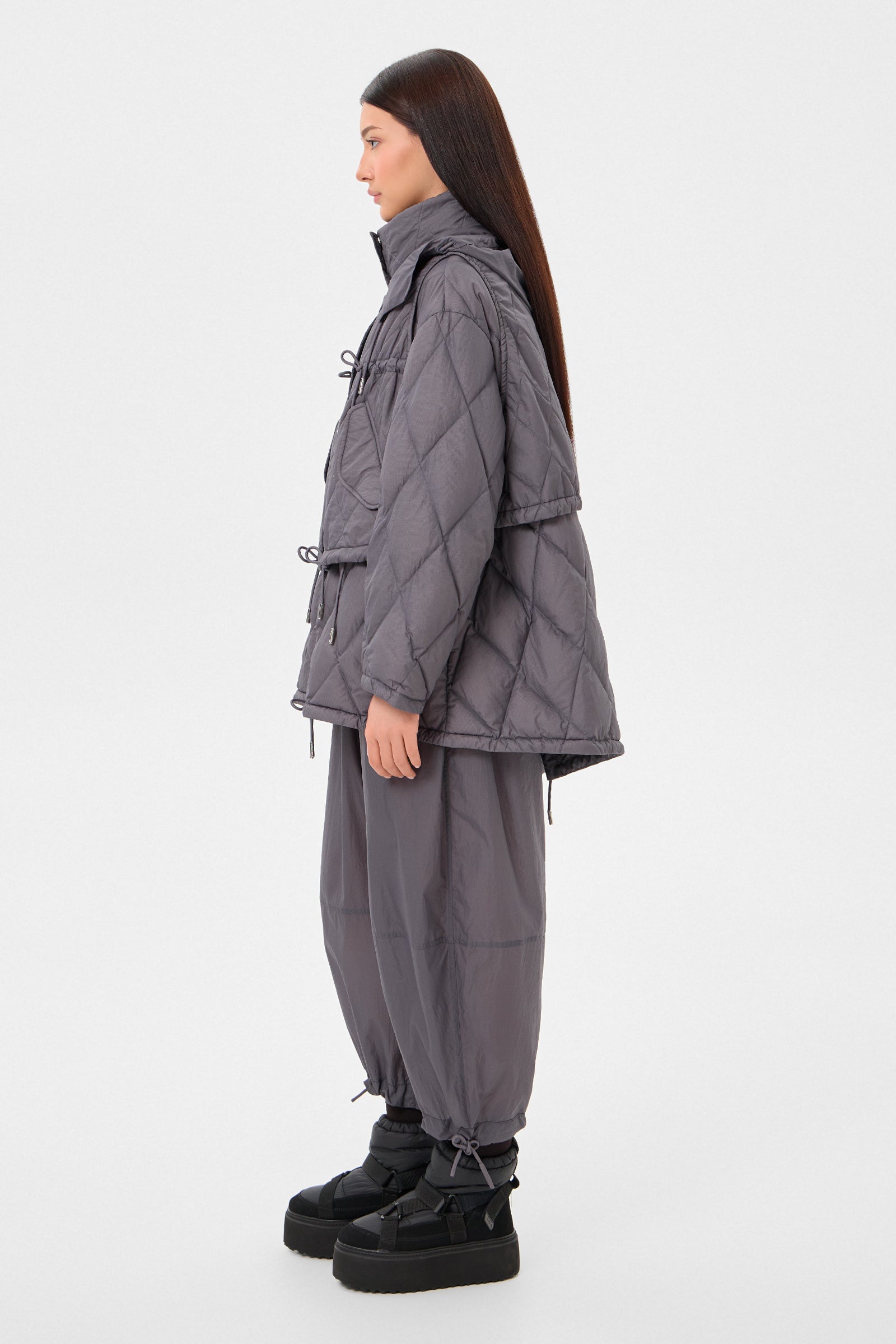EMBER COAT KETCHUP GREY
