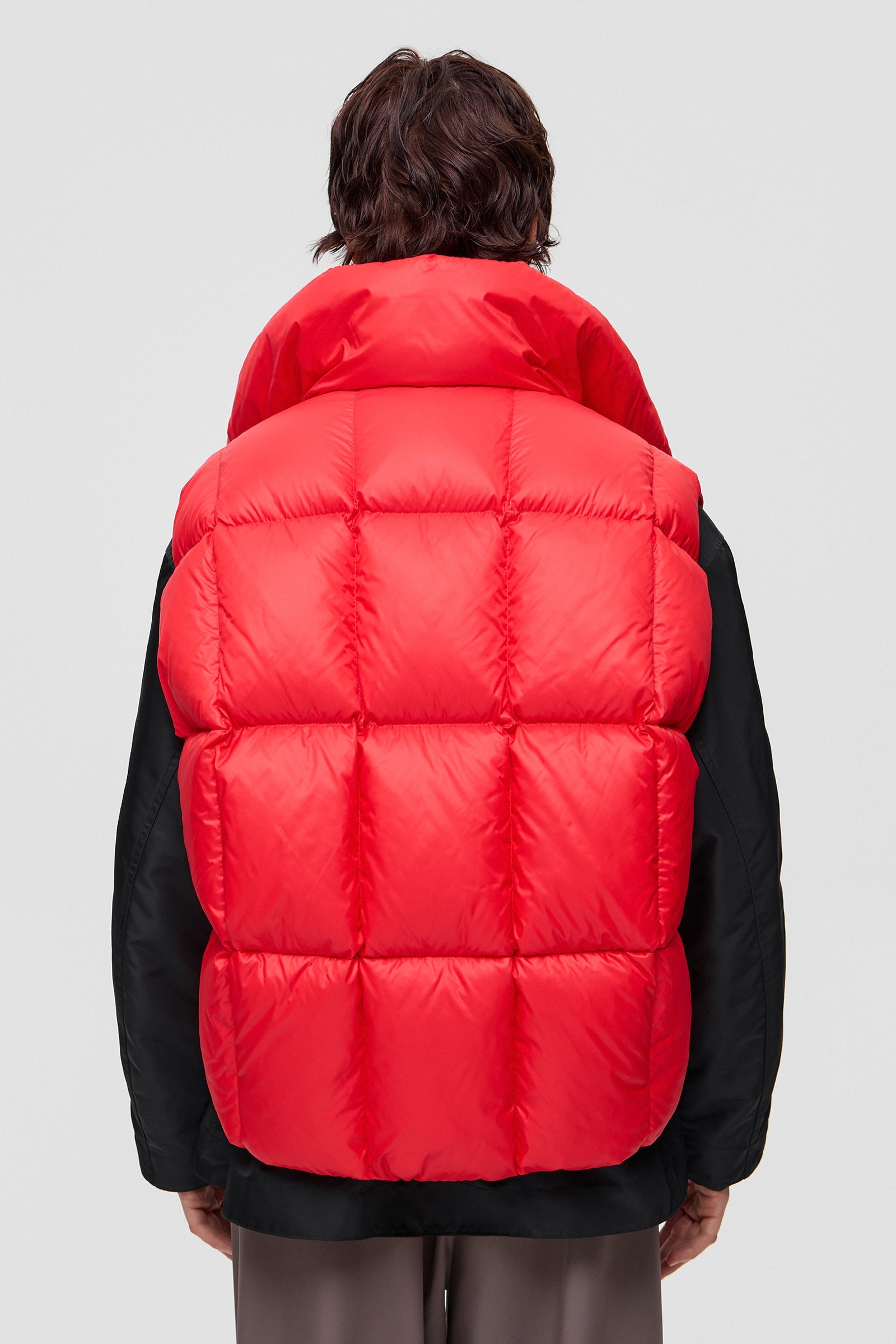 ZIP VEST KISS RED