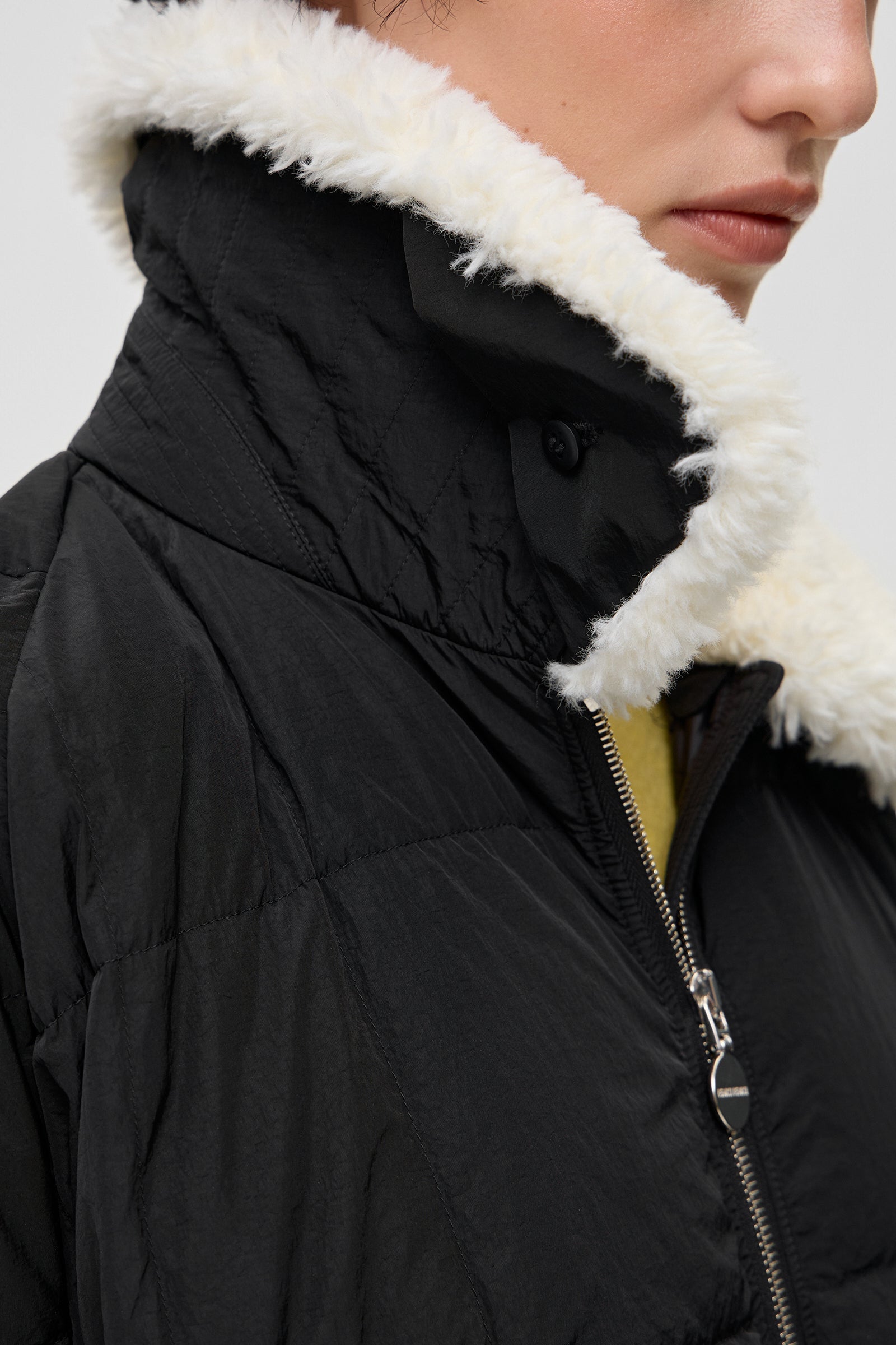 SHEARLING PYRAMIDE ENNIO BLACK