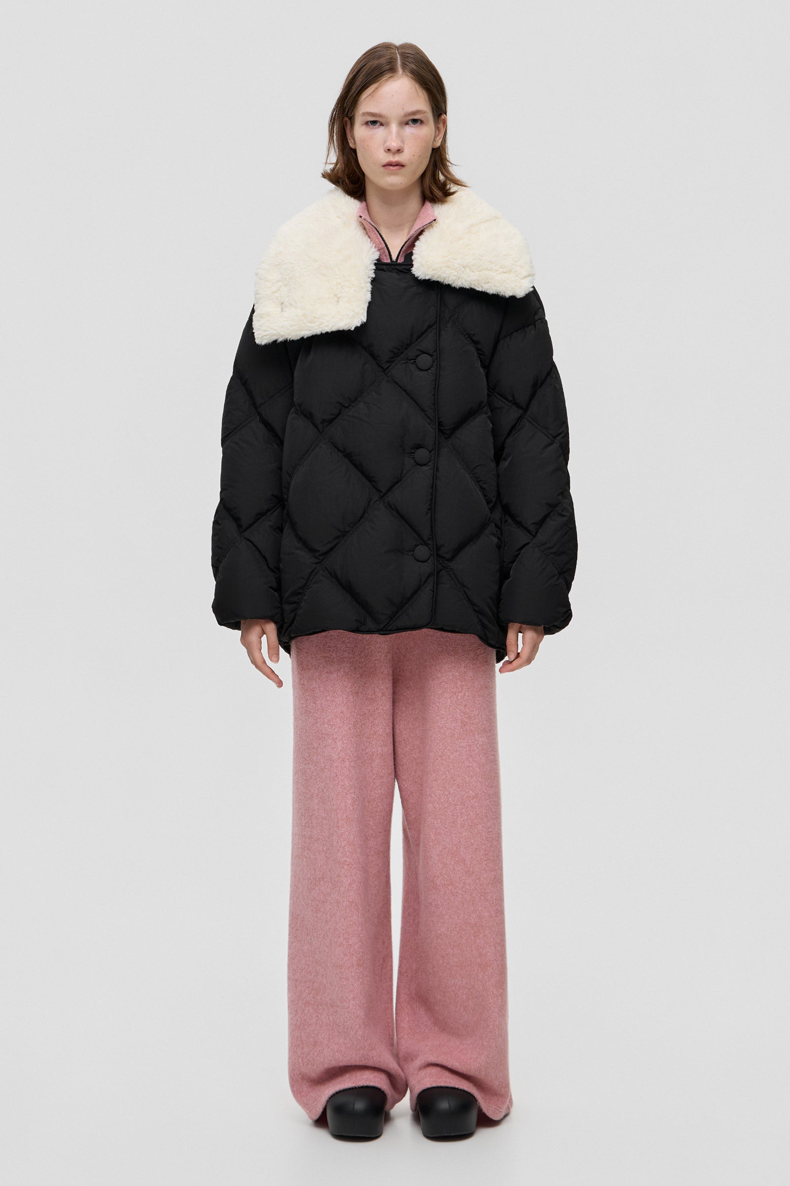 SHEARLING QUEEN ENNIO BLACK