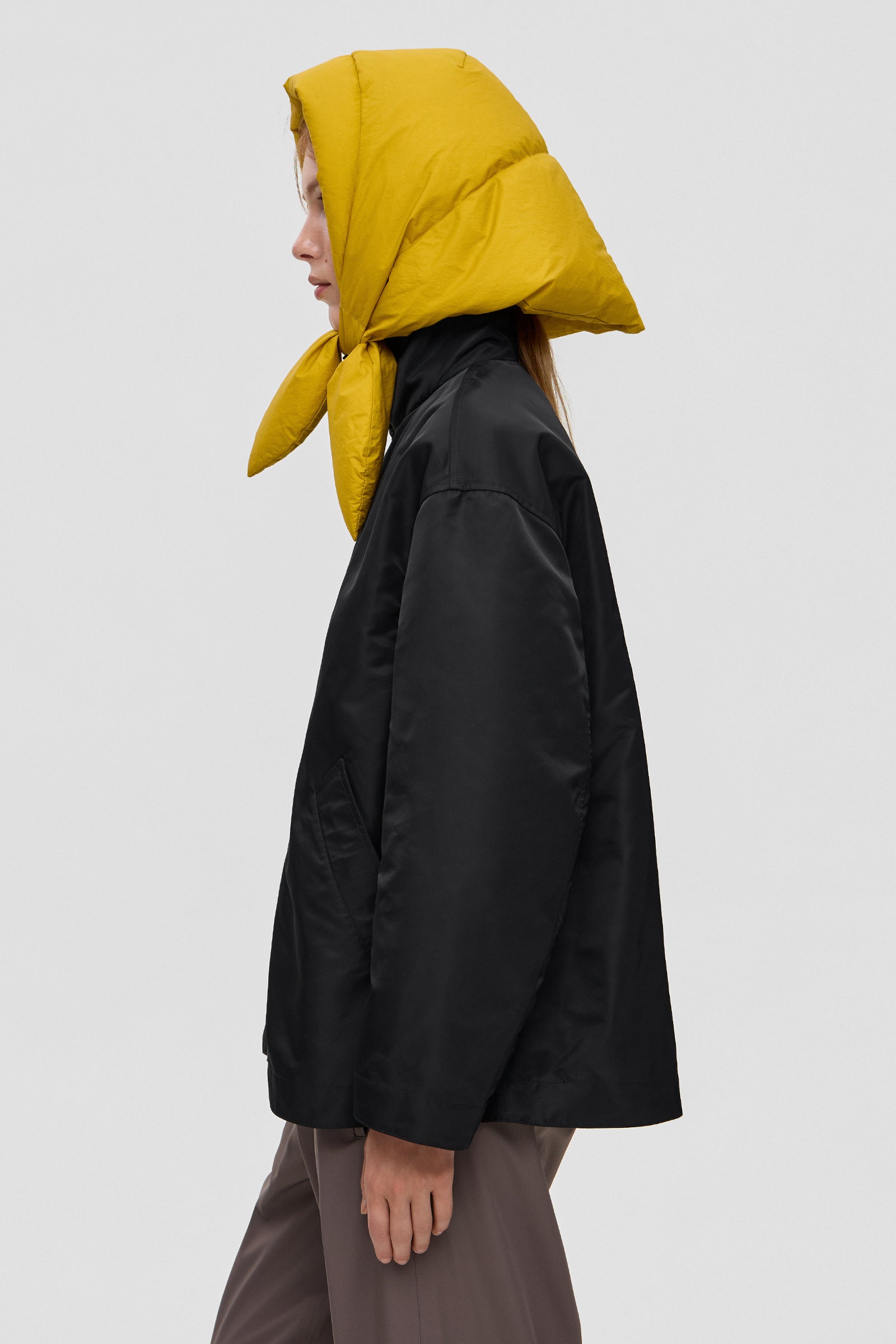 HUSTKA HOOD MICRO MUSTARD
